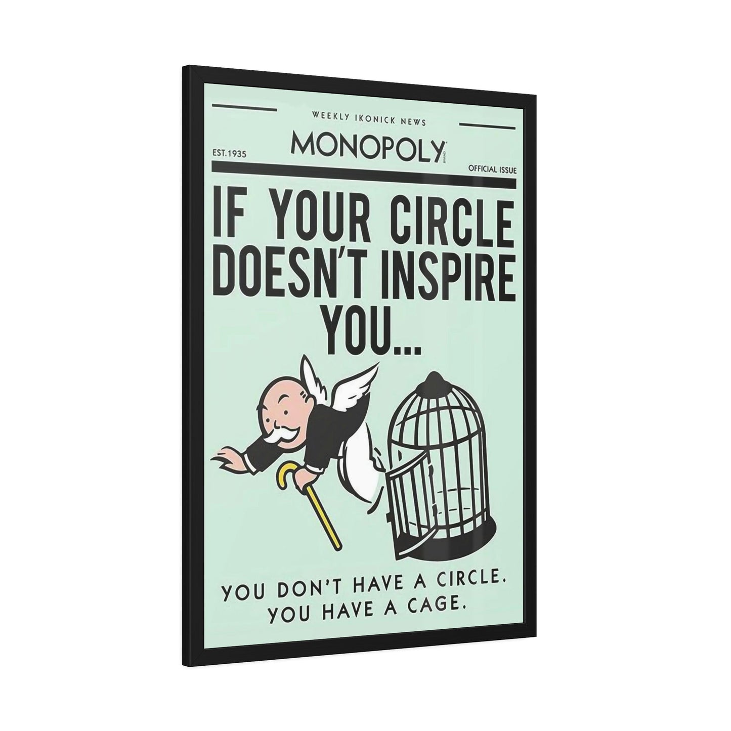 Colorful Quote Art: Alec Monopoly's Framed Canvas and Print Collection