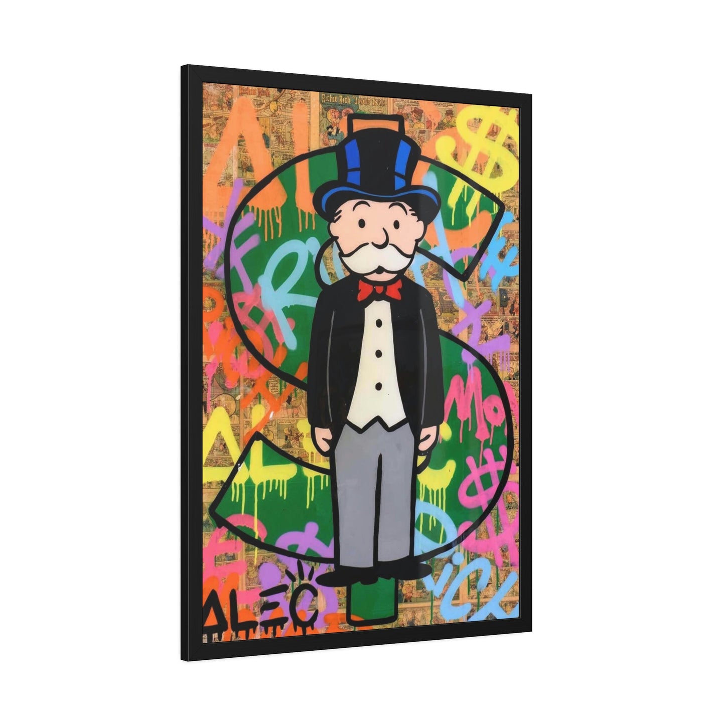 Monopoly Madness: Alec Monopoly Inspired Canvas and Poster Print for Art Enthusiasts