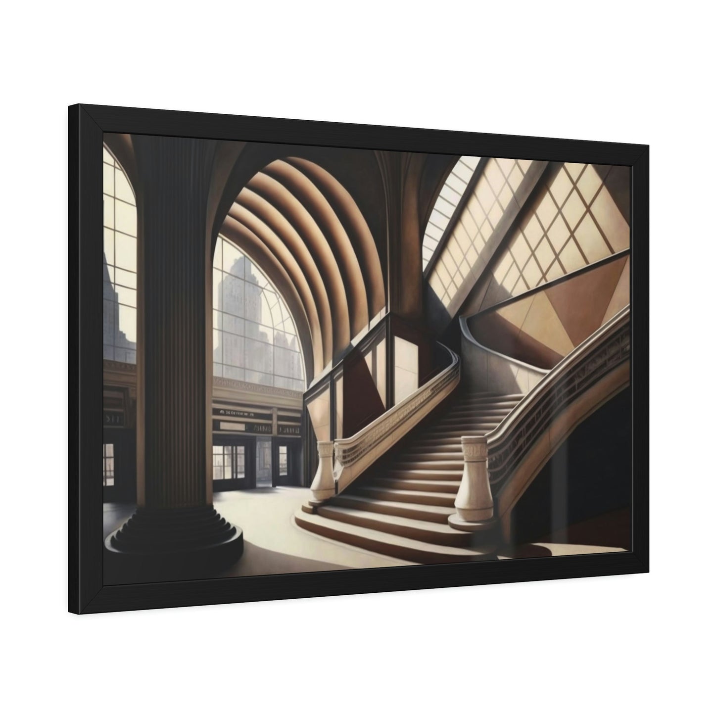 Enchanting Cityscape: Captivating Architecture on Natural Canvas & Poster