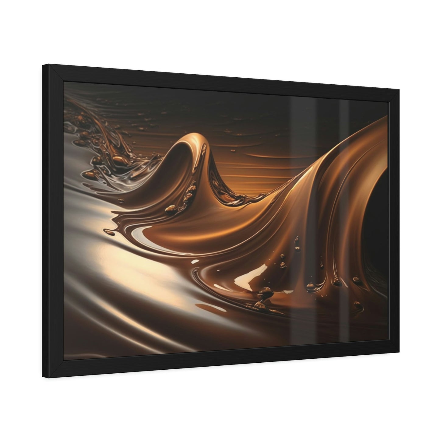 Chocolate Delight: Delicious Brown Canvas Print to Hang in Your Kitchen