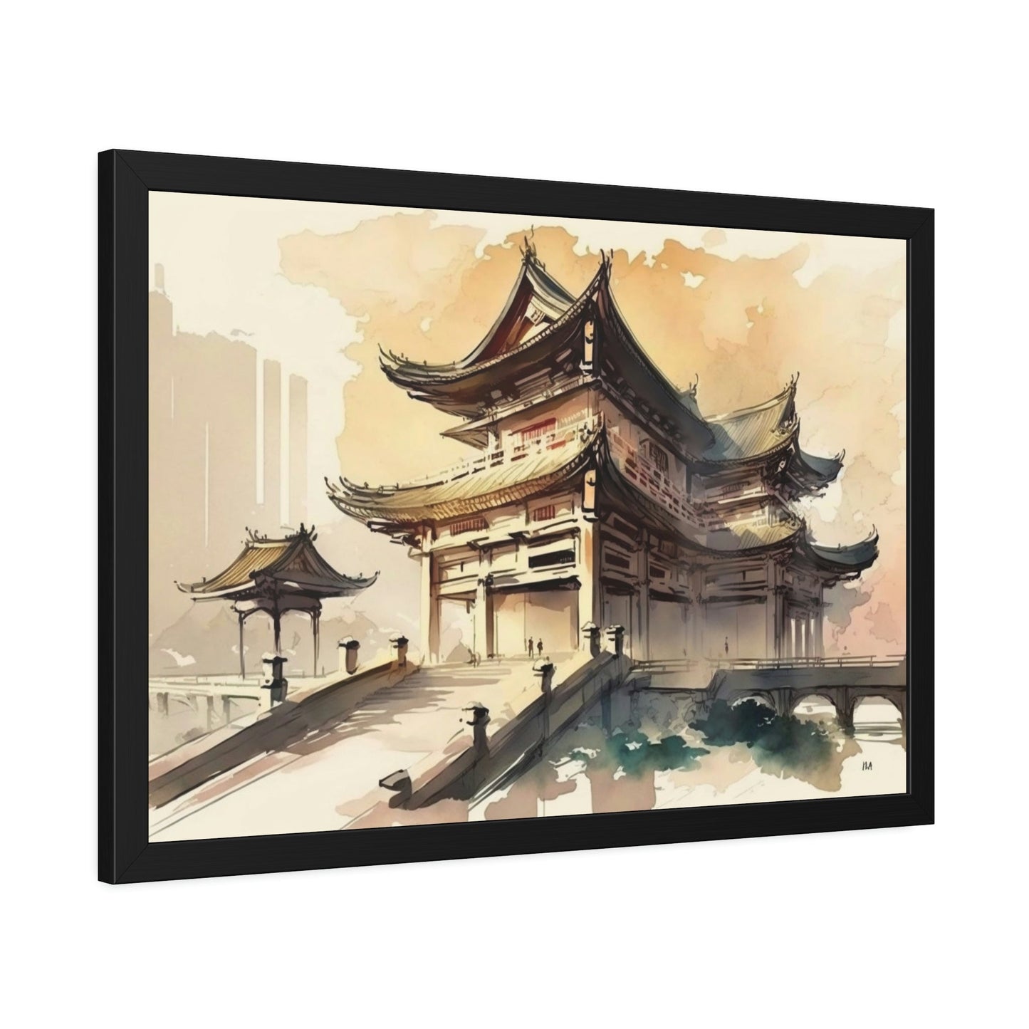 Asian Aesthetics: A Modern Twist on Traditional Art on Framed Poster & Canvas