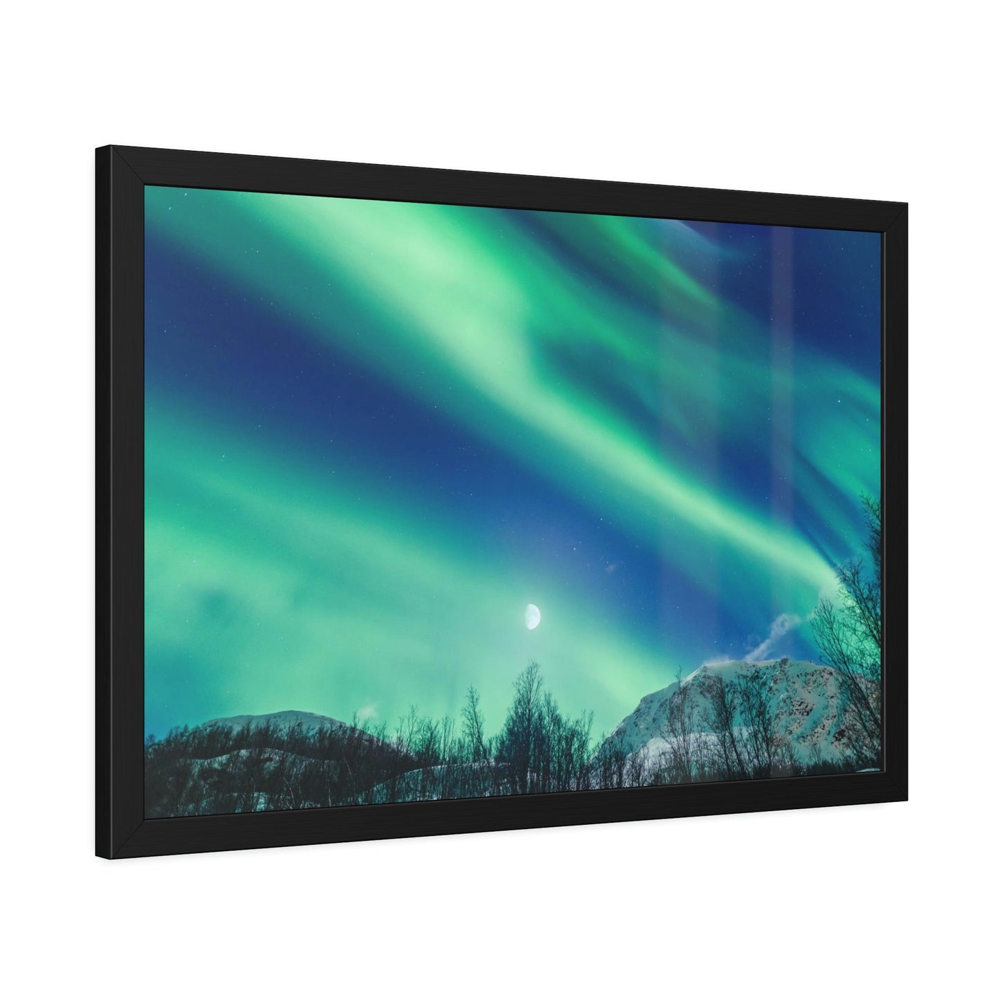 Aurora Borealis Magic: High-Quality Print on Canvas for Your Wall