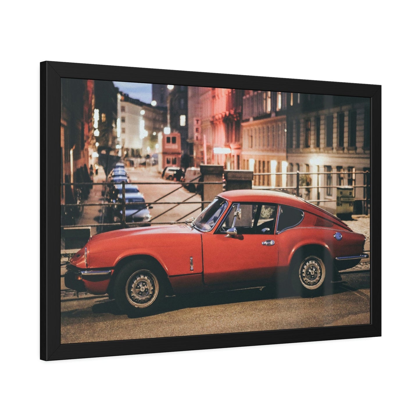 The Classic Corvette: A Striking Framed Poster Print for Car Enthusiasts