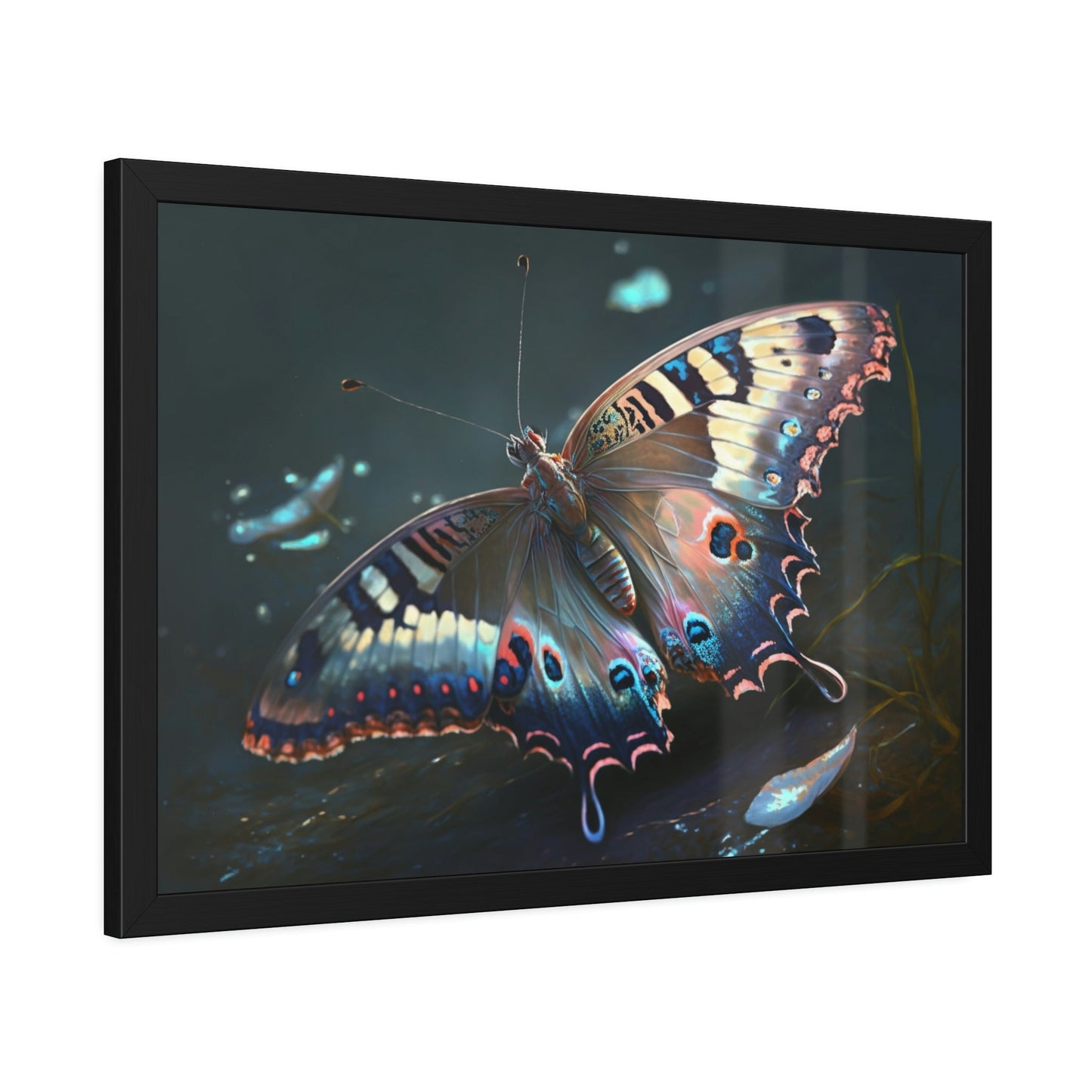 The Lone Butterfly: Natural Canvas & Poster Print of Delicate Wings