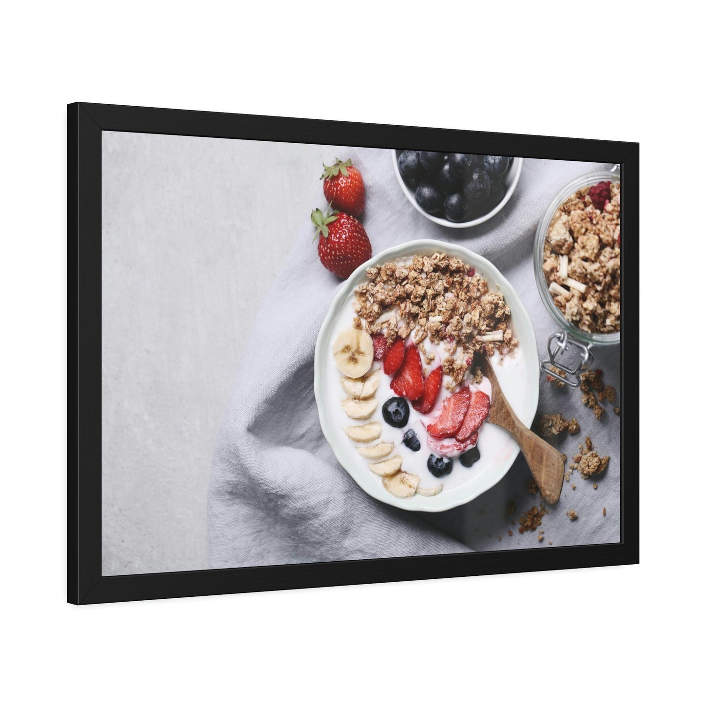 Delicious Morning: Canvas Print of a Sumptuous Breakfast Spread