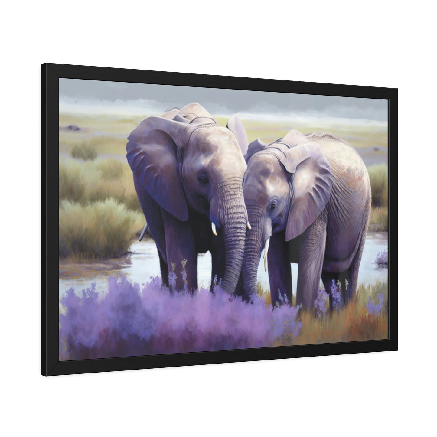 Majestic Elephants: Stunning Canvas Wall Art for Animal Lovers