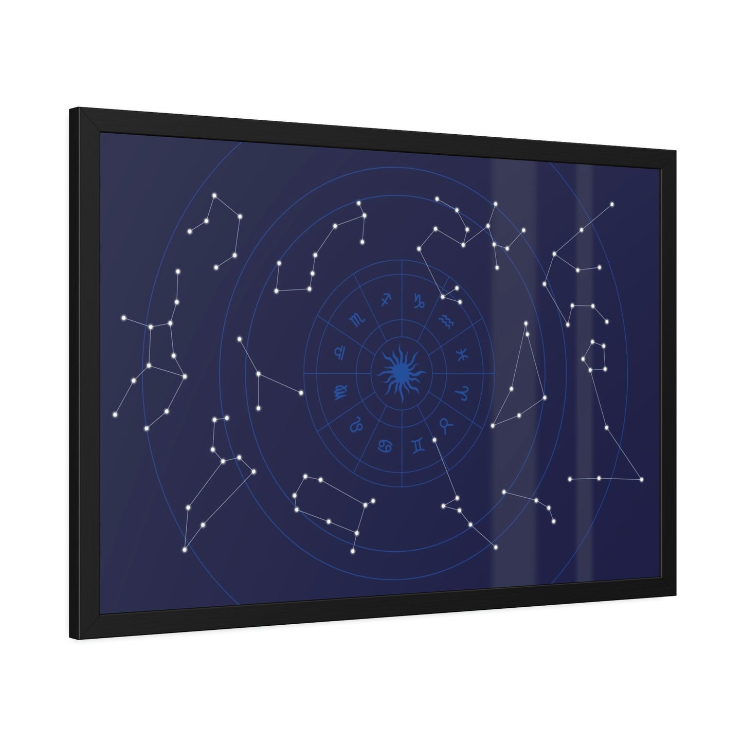 Starry Night Sky: A Natural Canvas Print of the Constellations