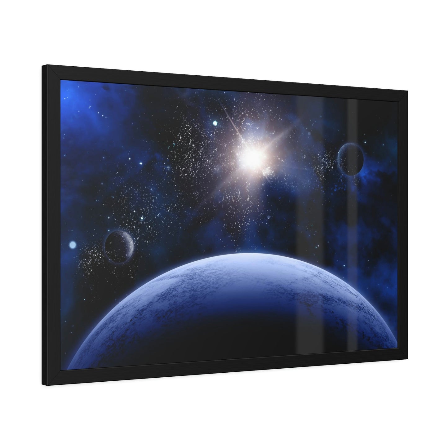 Cosmic Odyssey: Natural Canvas Wall Art of Planets in Space