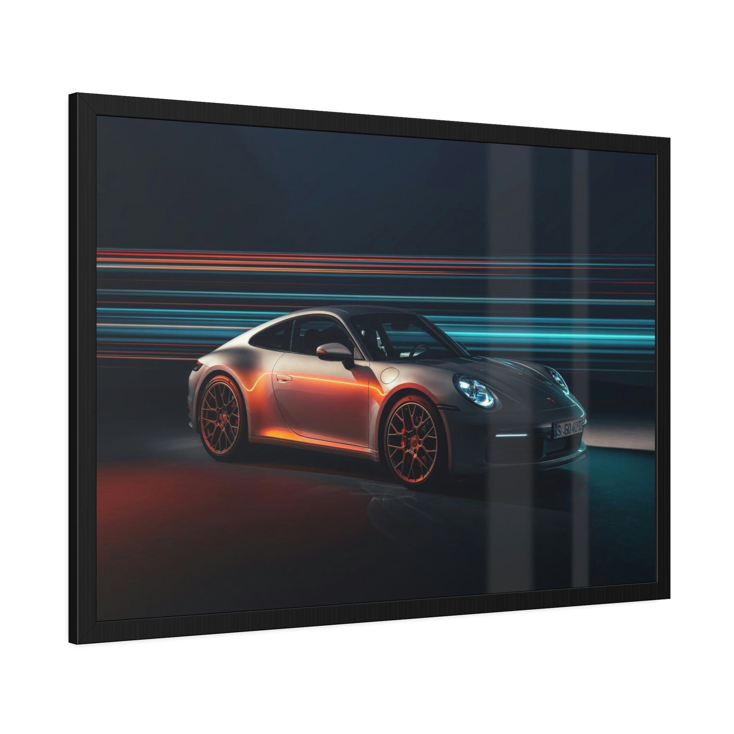 Porsche Power and Style: A Stunning Framed Poster & Canvas for Automotive Aficionados