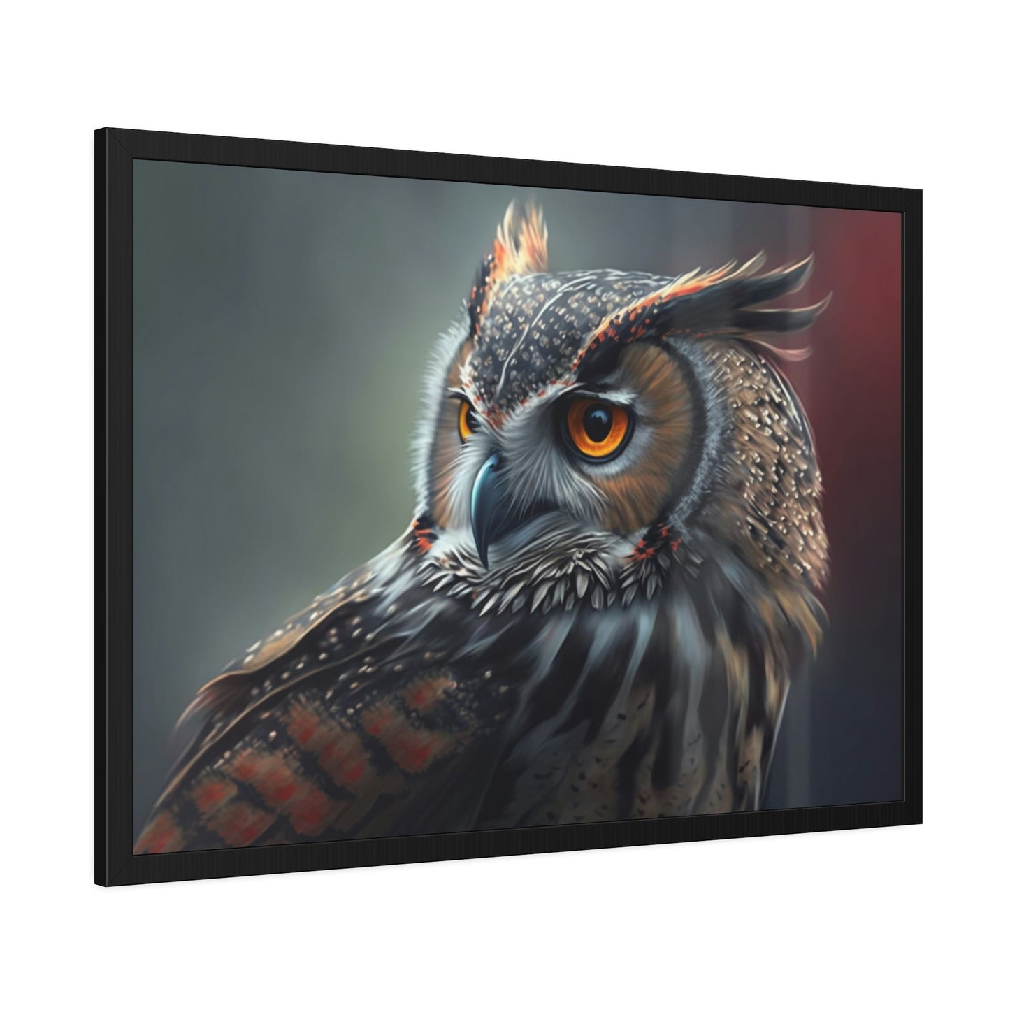 Nocturnal Wonders: A Painting of Owl