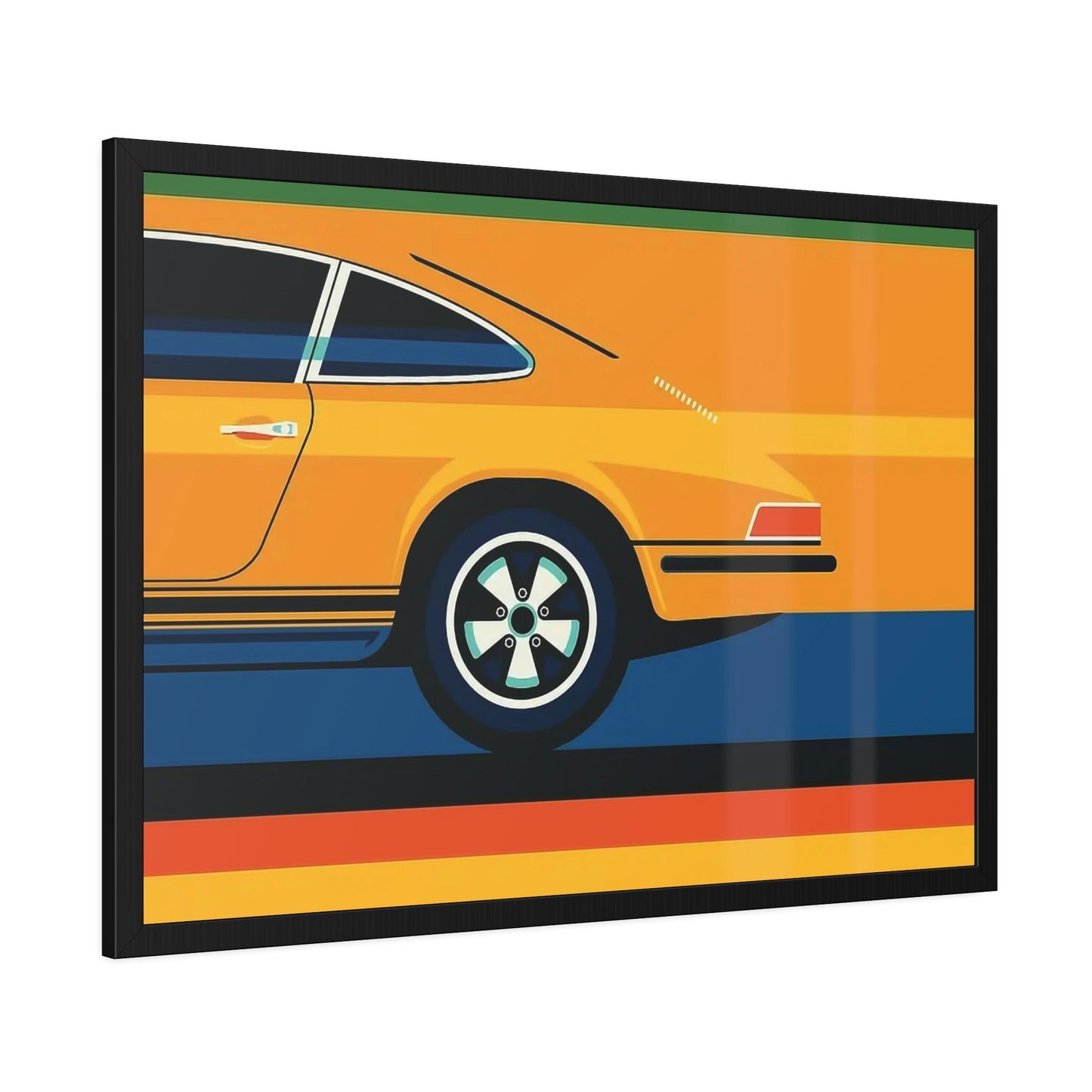 Porsche Canvas Print: Fine Art Poster for Luxury Car Lovers