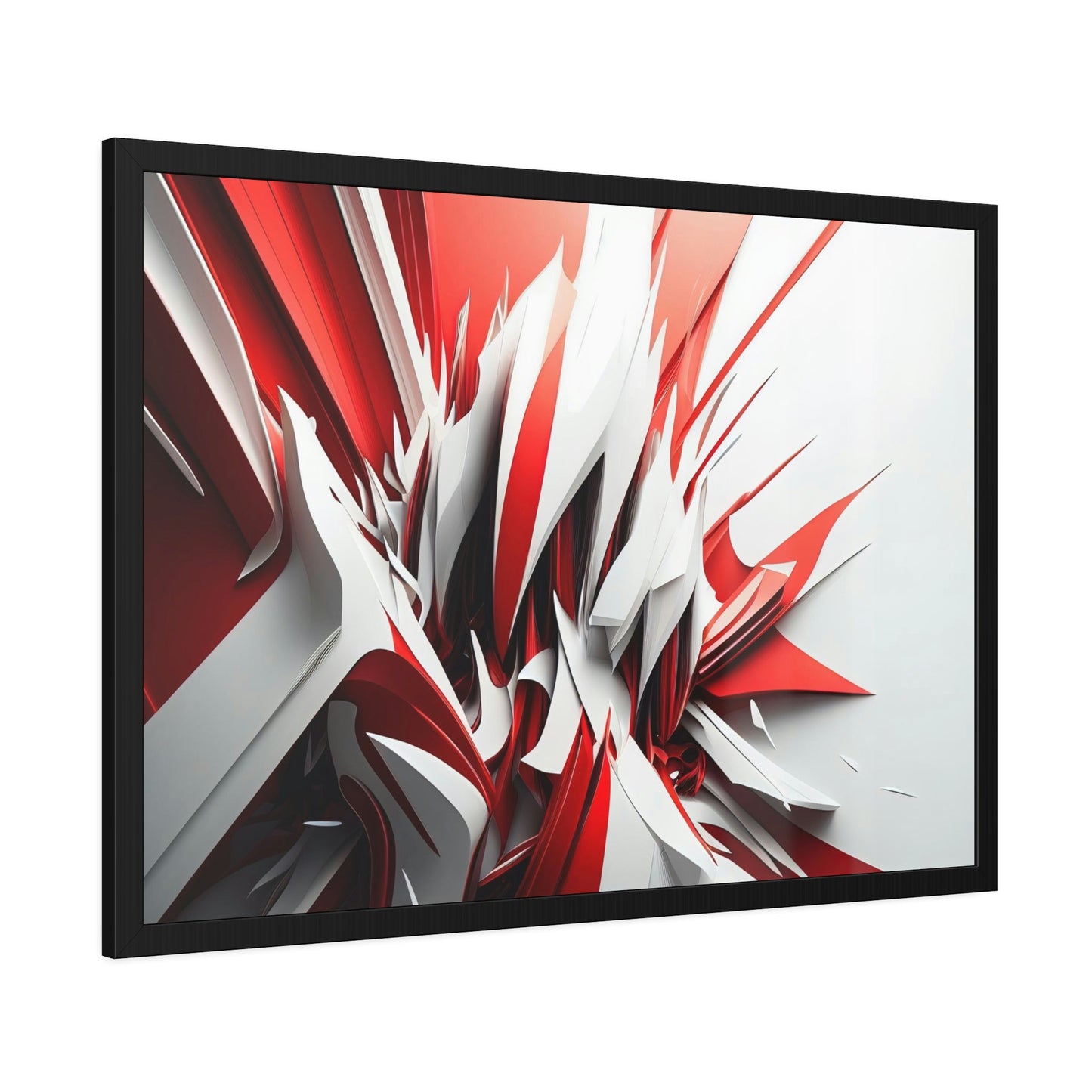 The Art of Intensity: Red Abstract Print on Canvas and Wall Art