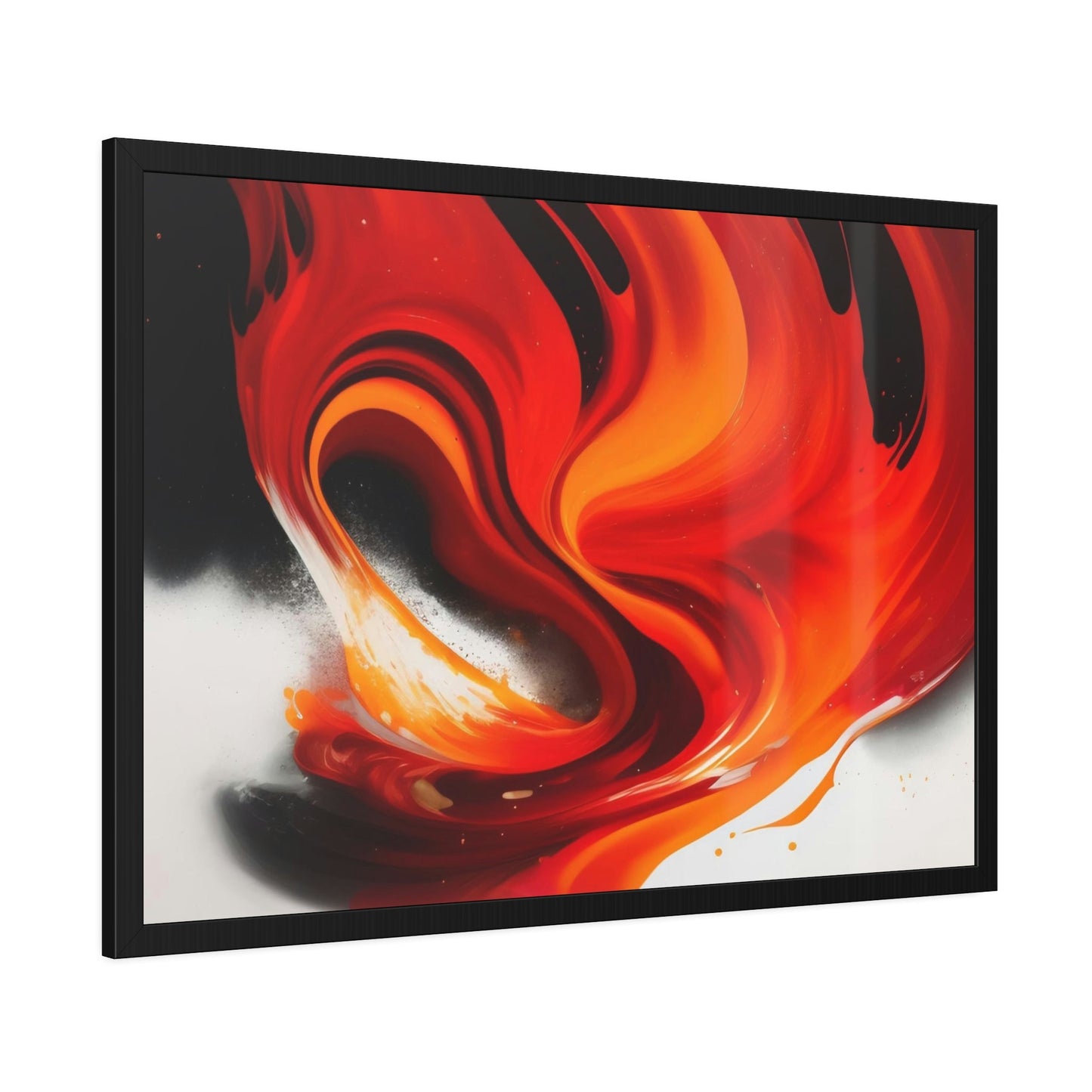 A Touch of Passion: Red Abstract Art Collection on Framed Canvas and Posters