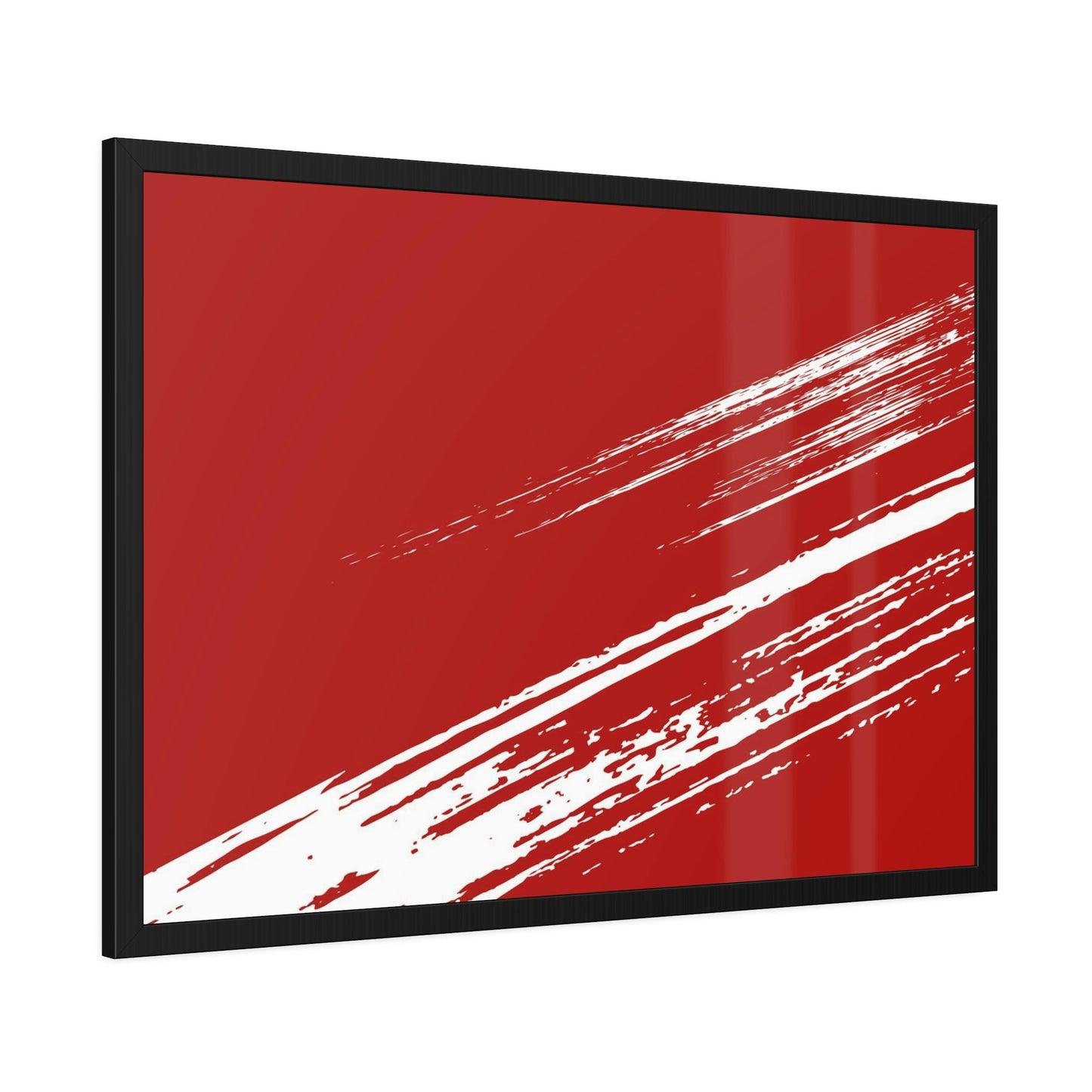 Redefining Beauty: Red Abstract Art on Framed Canvas and Posters