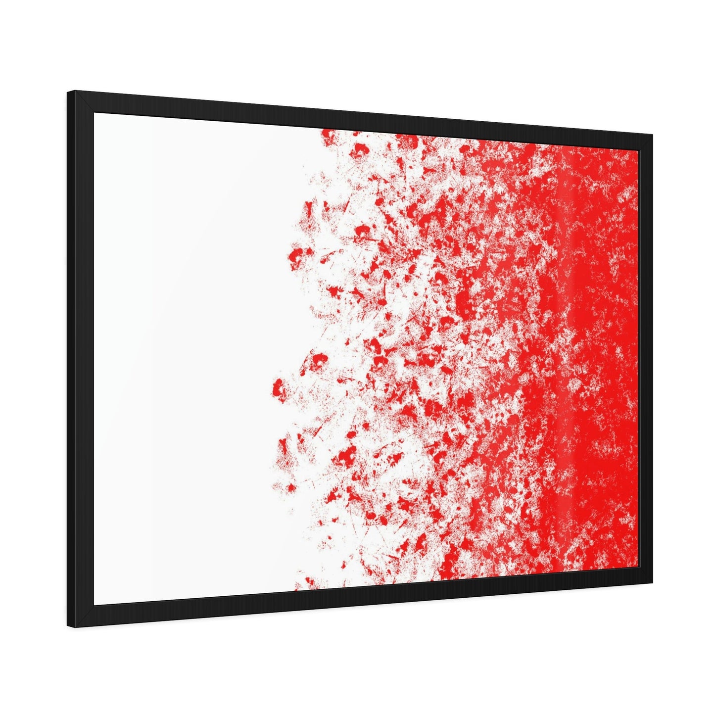 The Art of Warmth: Red Abstract Framed Posters and Print on Canvas