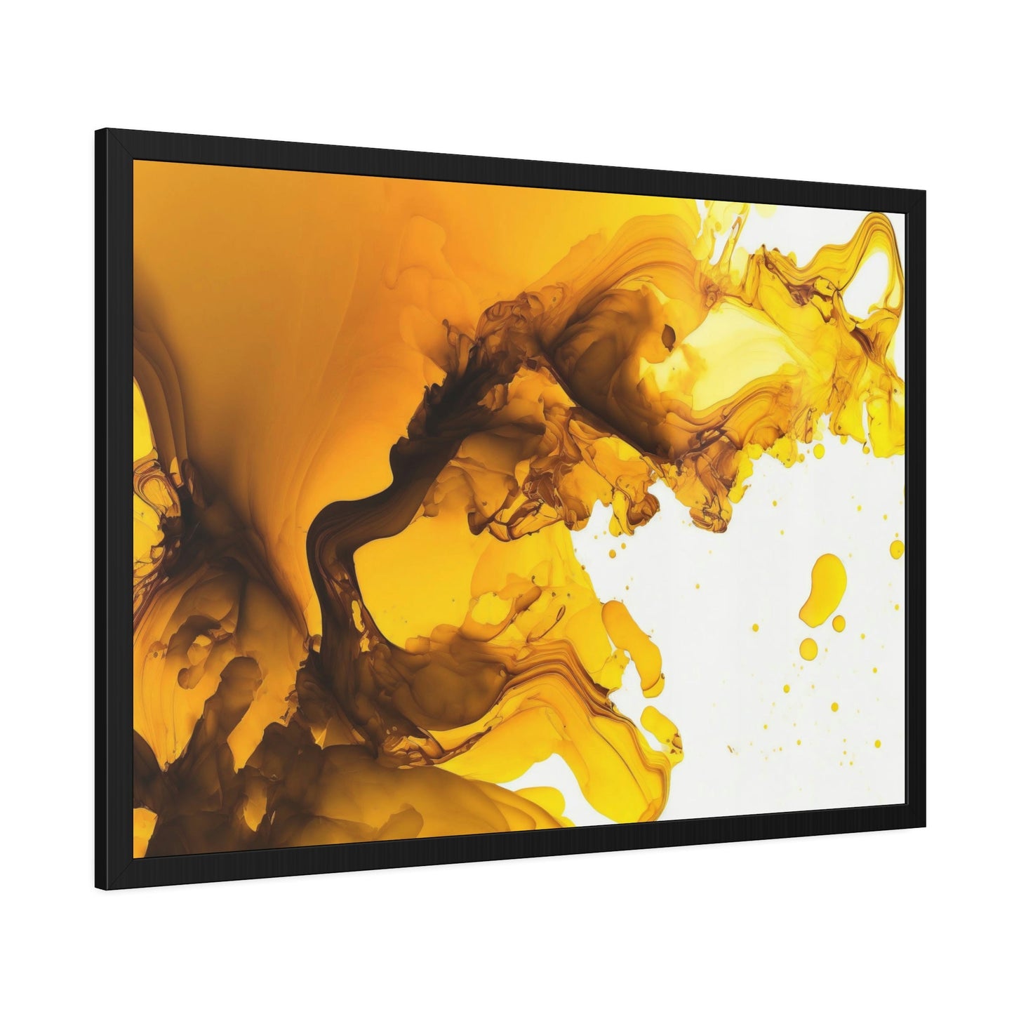 Mellow Yellow: Relaxing and Soothing Framed Poster & Canvas Art of a Soft Yellow Abstract Pattern