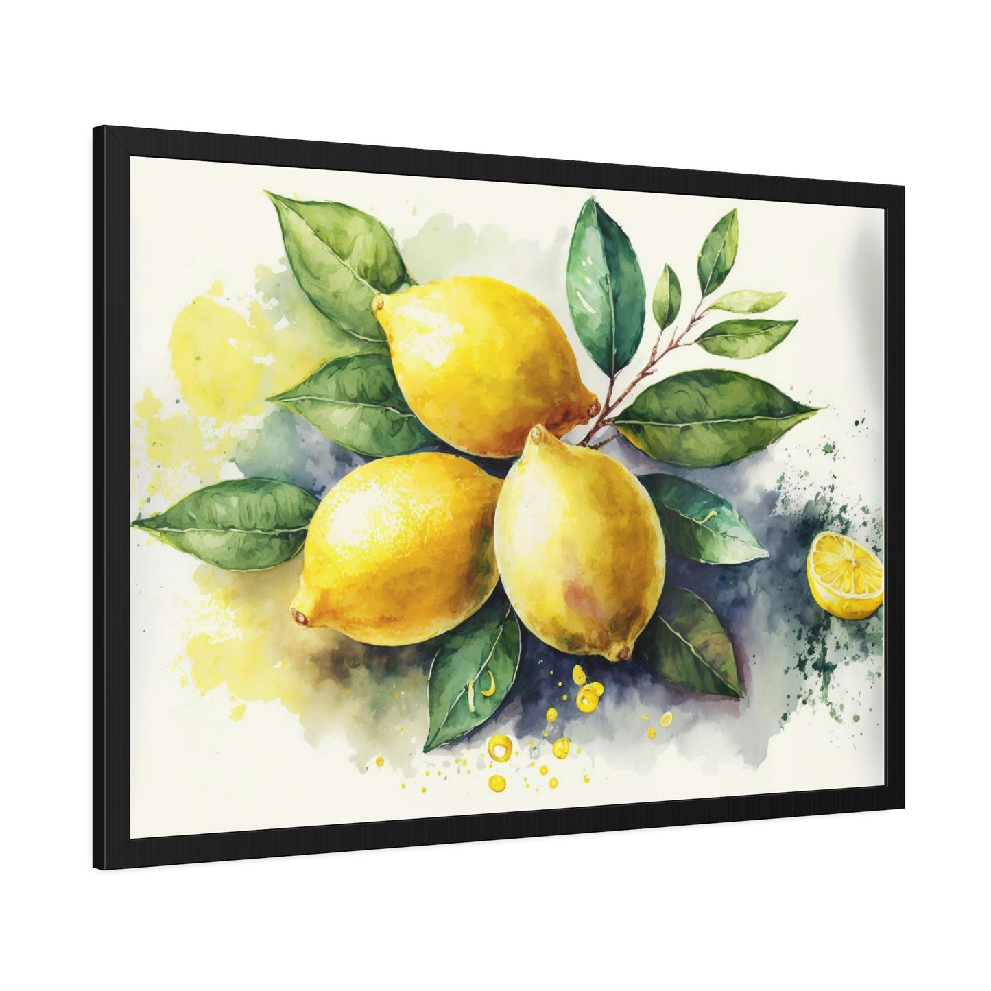 Yellow Zest: Refreshing and Invigorating Canvas Art Prints and Framed Posters Featuring Yellow Lemons