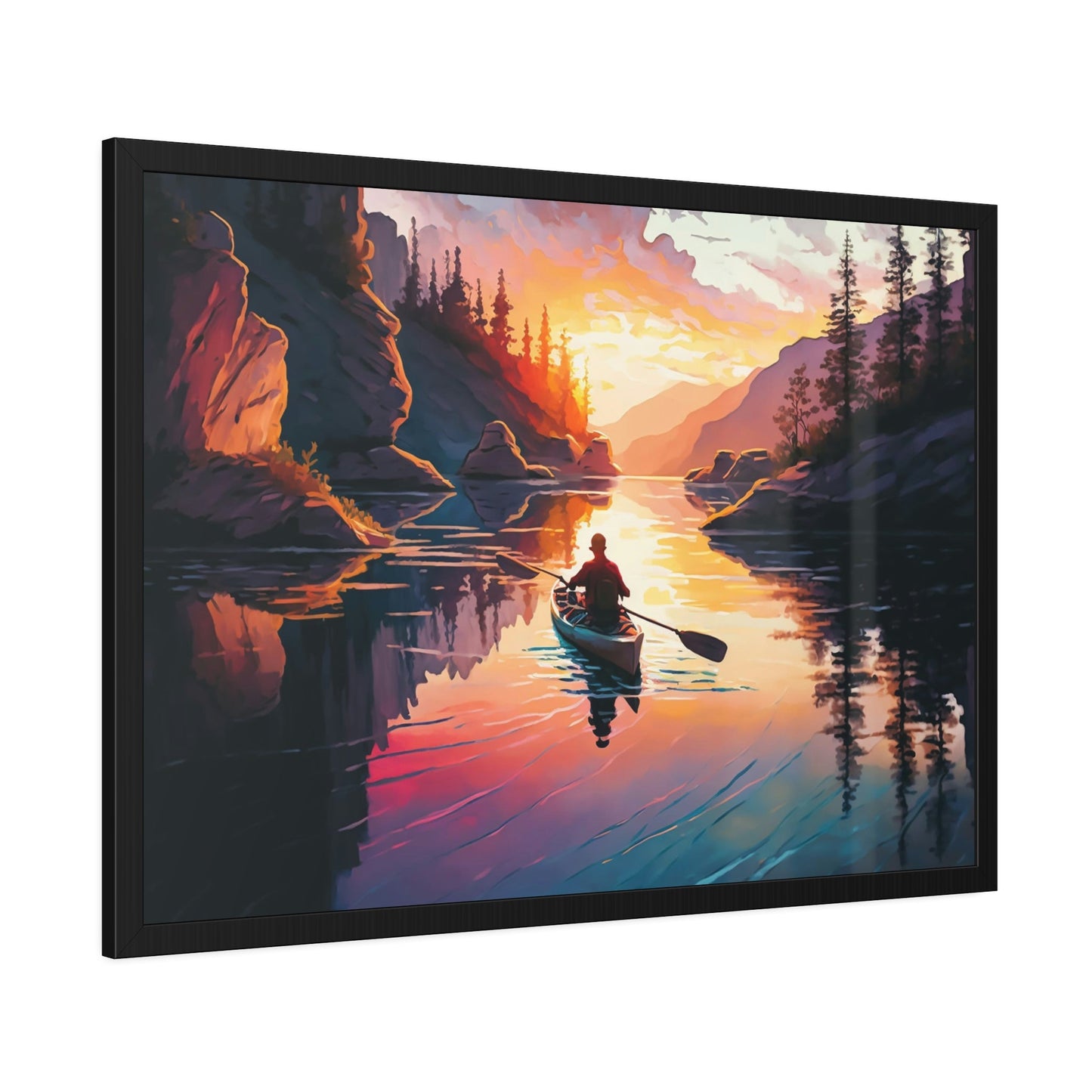 A Symphony of Nature: Lakes and Rivers on Canvas and Framed Poster Art