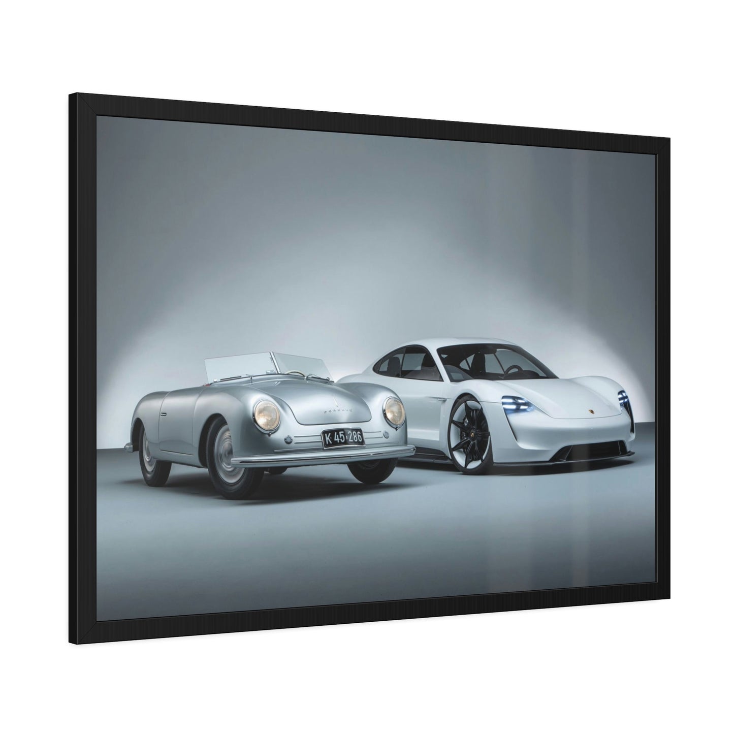 Porsche Pair: A High-Quality Print on Canvas & Poster of Two Classic Cars