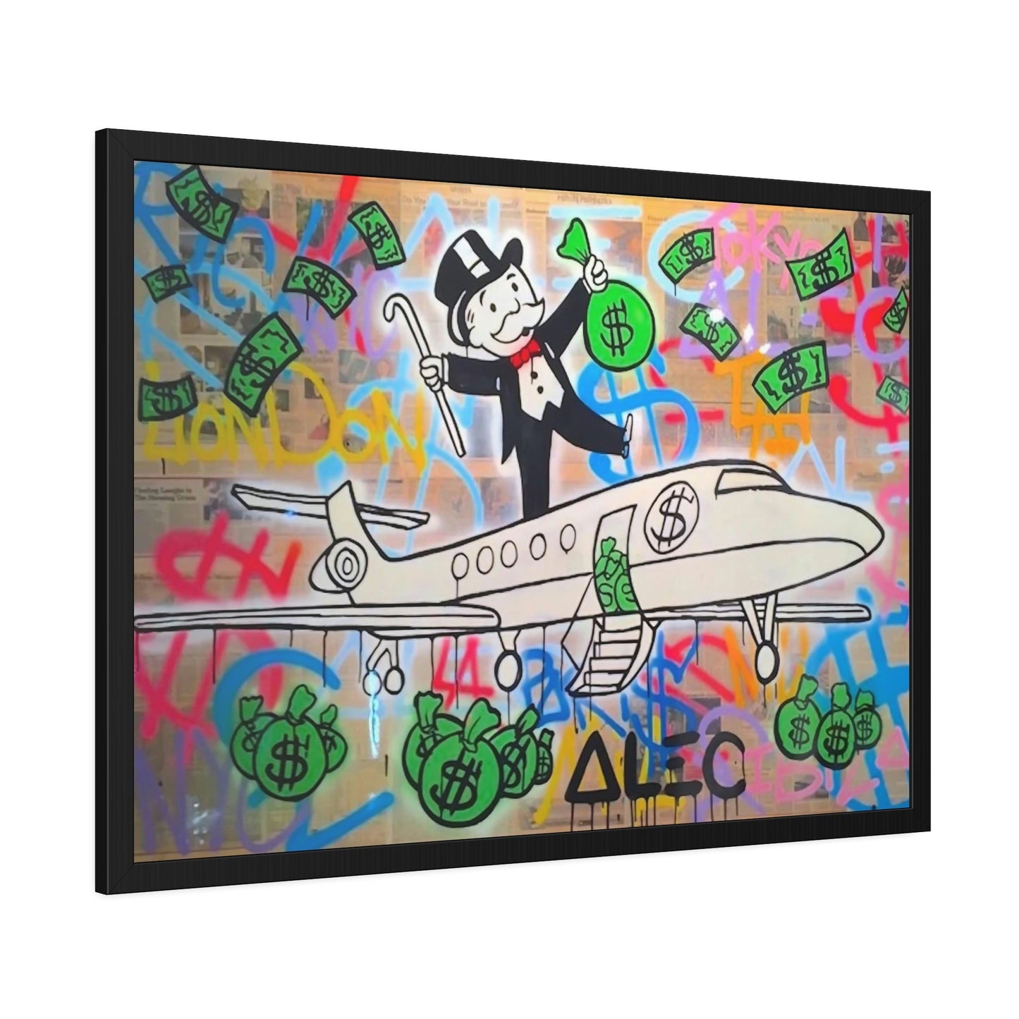 Unique Money Art: Alec Monopoly's Canvas Art and Poster Prints