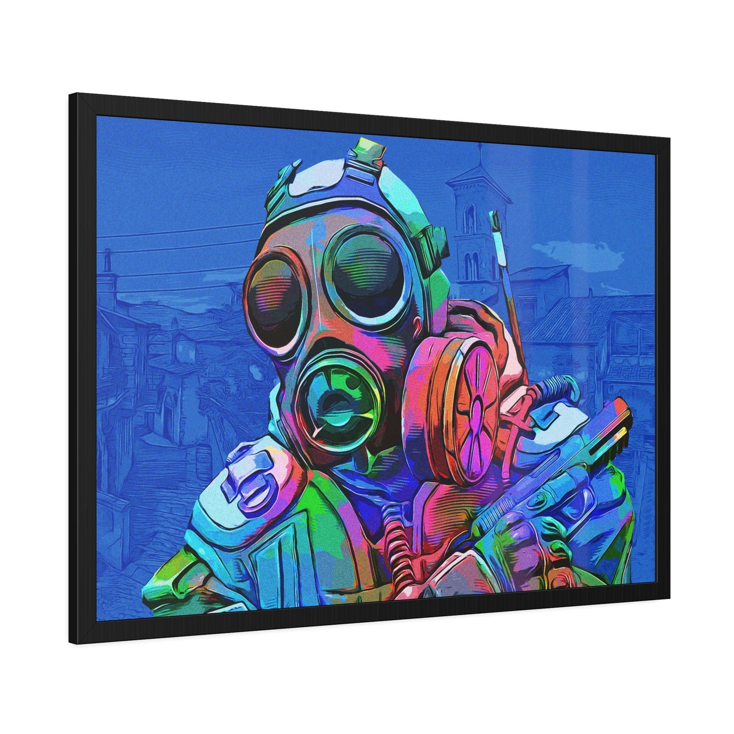 The Battle Unleashed: Epic Counter Strike Scene in Framed Canvas & Poster