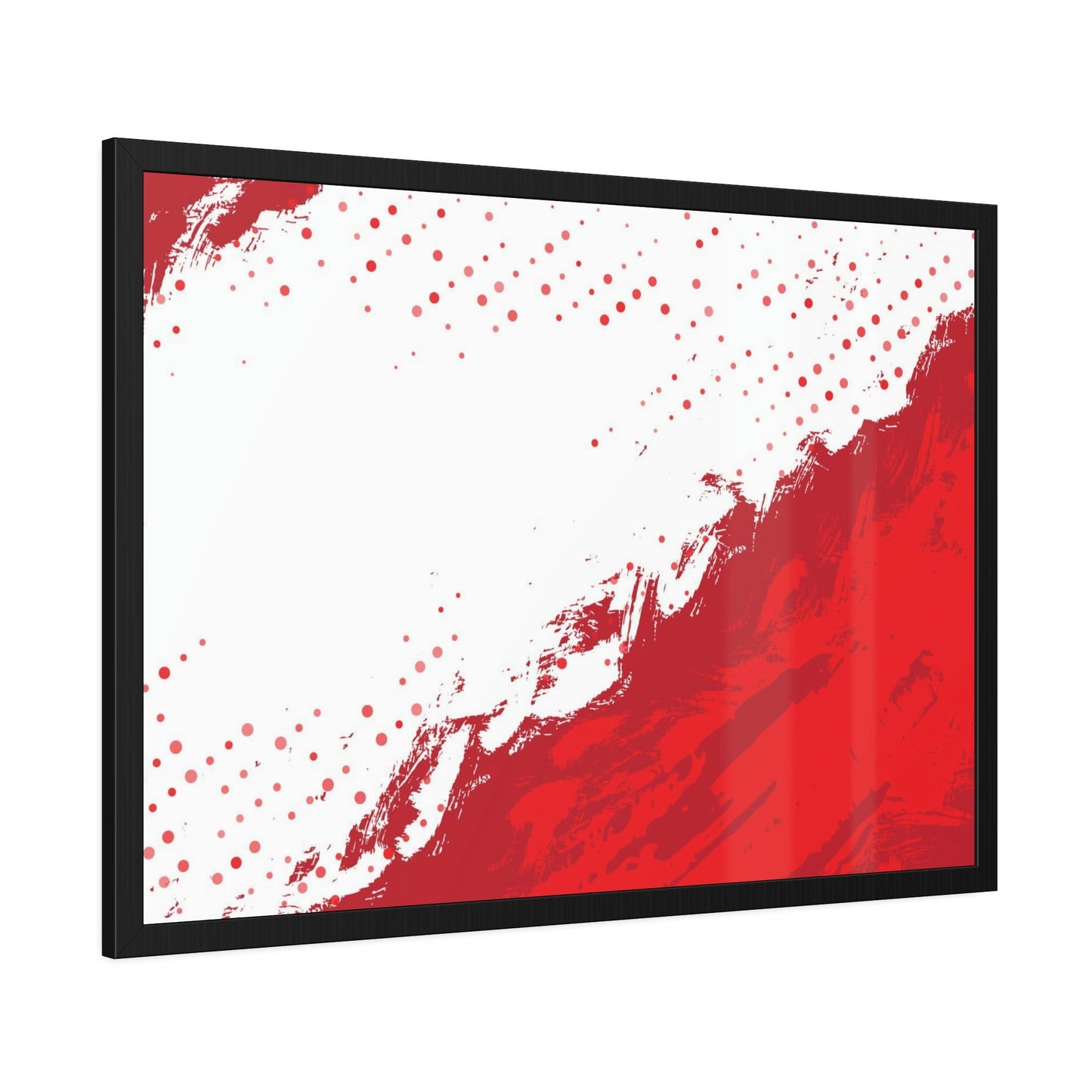 The Power of Color: Red Abstract Prints and Wall Art on Natural Canvas & Poster