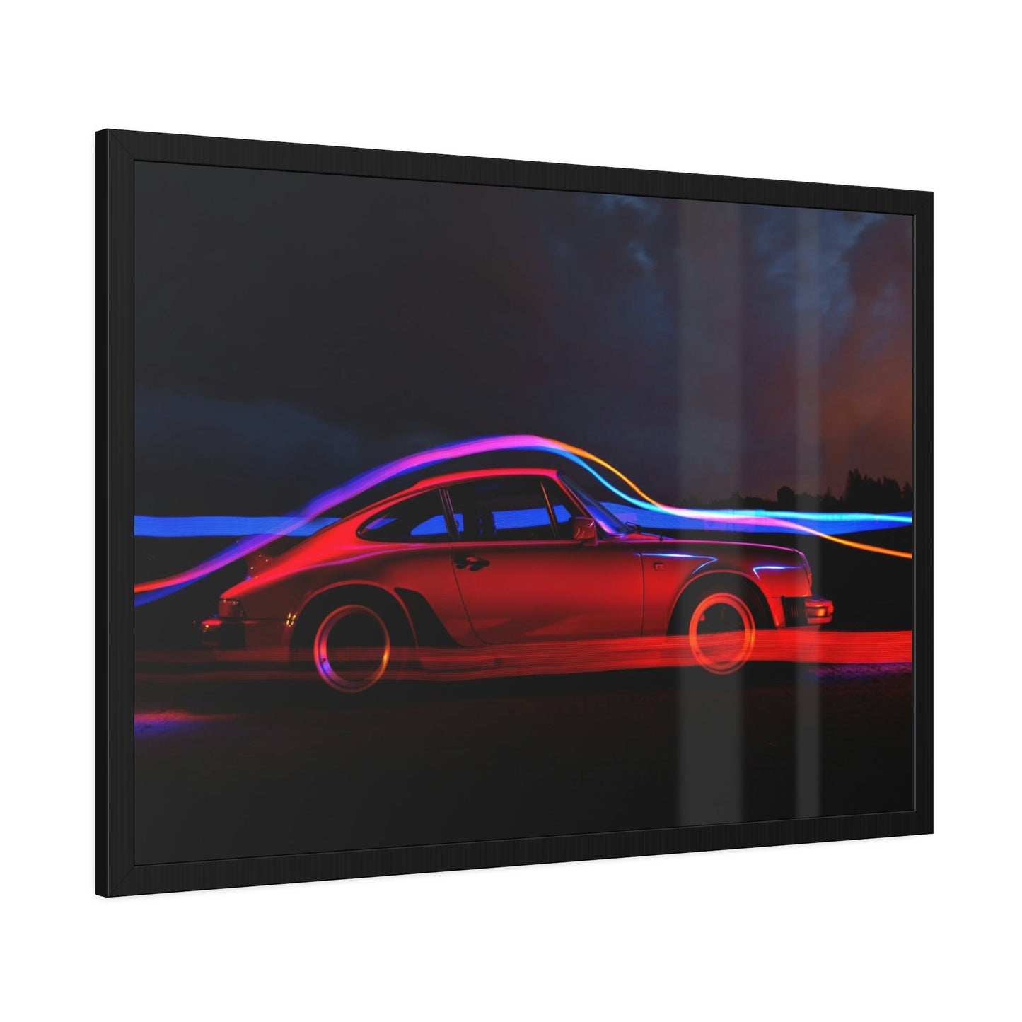 Porsche Reflections: Artistic Canvas and Print Artwork of Classic Cars