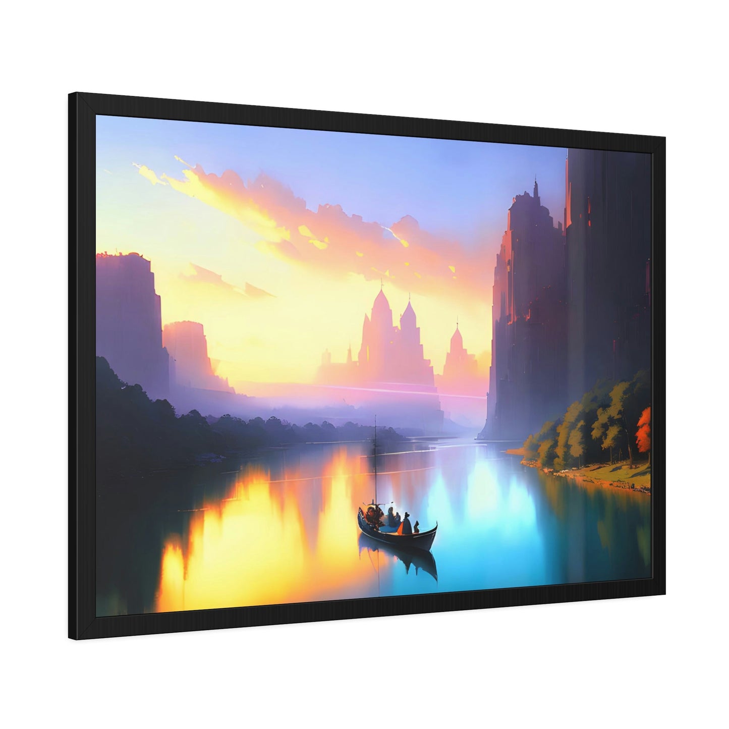 River Dreams: Wall Art and Canvas Print of Serene Lakes and Rivers