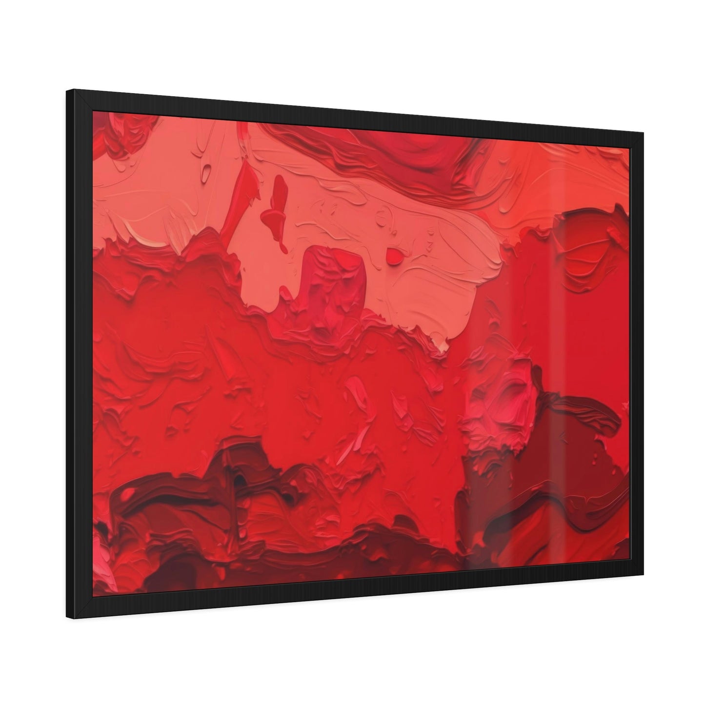 Abstract Fire: A Red Art Print on Framed Poster to Ignite Your Walls