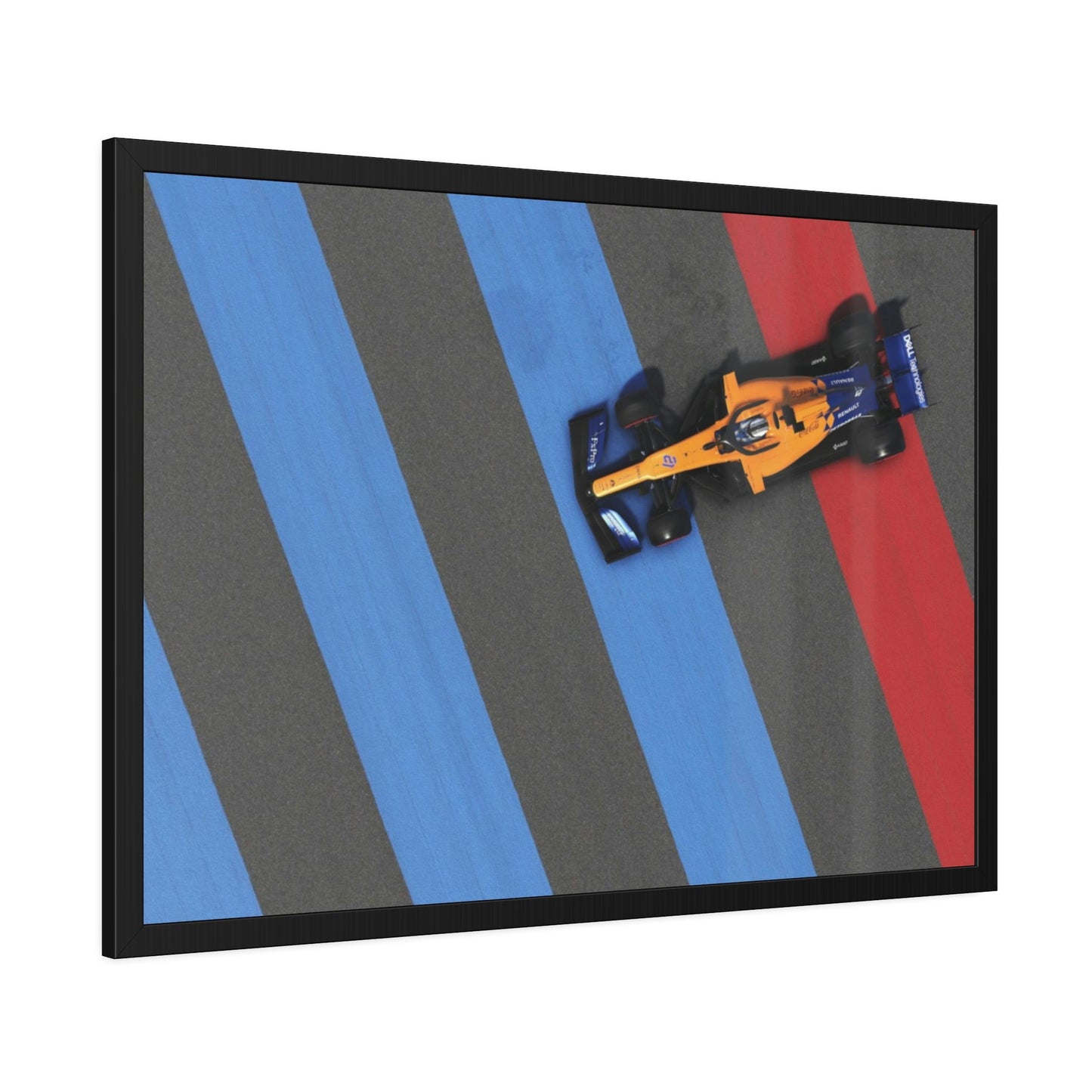 Racing Thrills: Framed Poster & Canvas of F1 Cars in Action