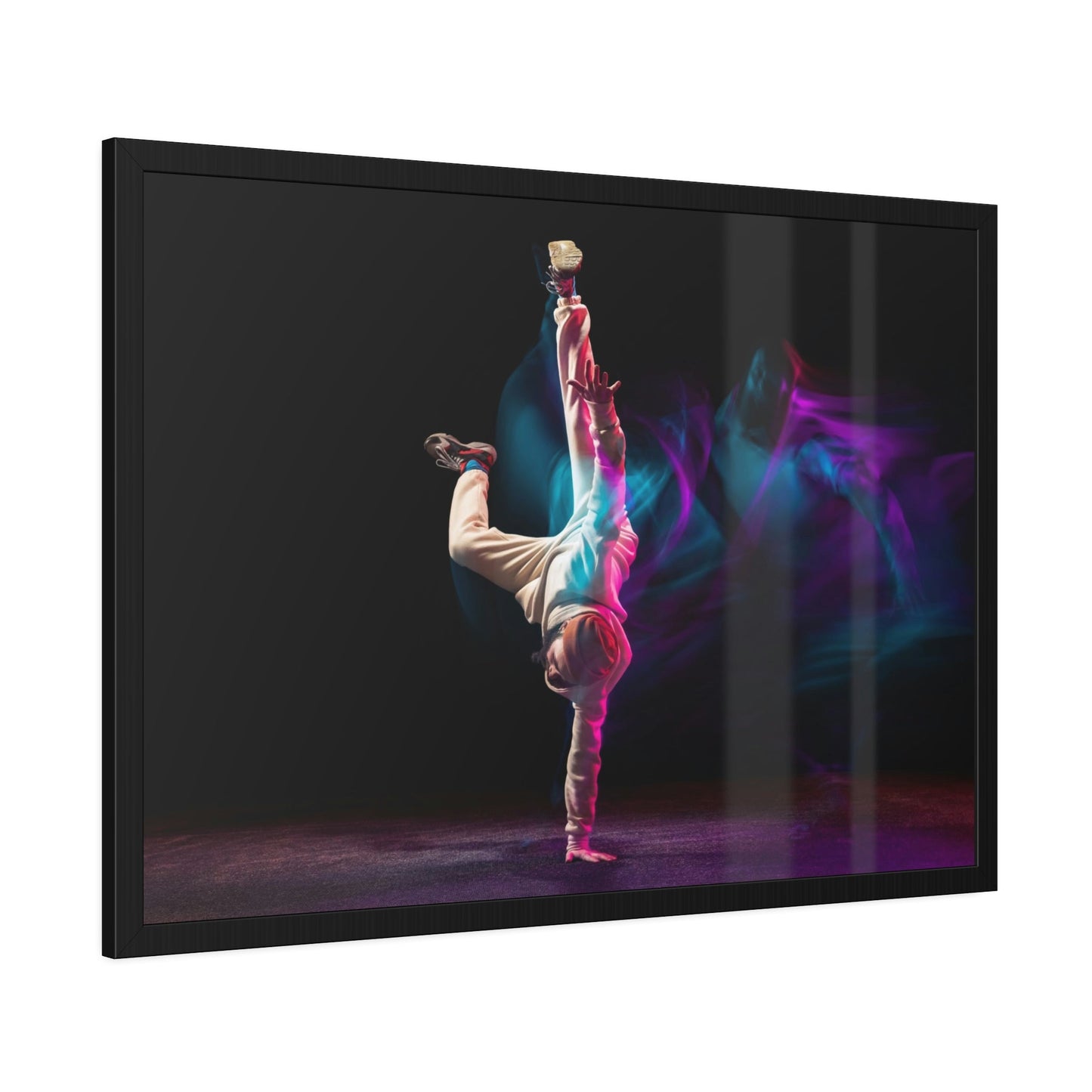 Art of Movement: Natural Canvas and Framed Poster of Dance Choreography