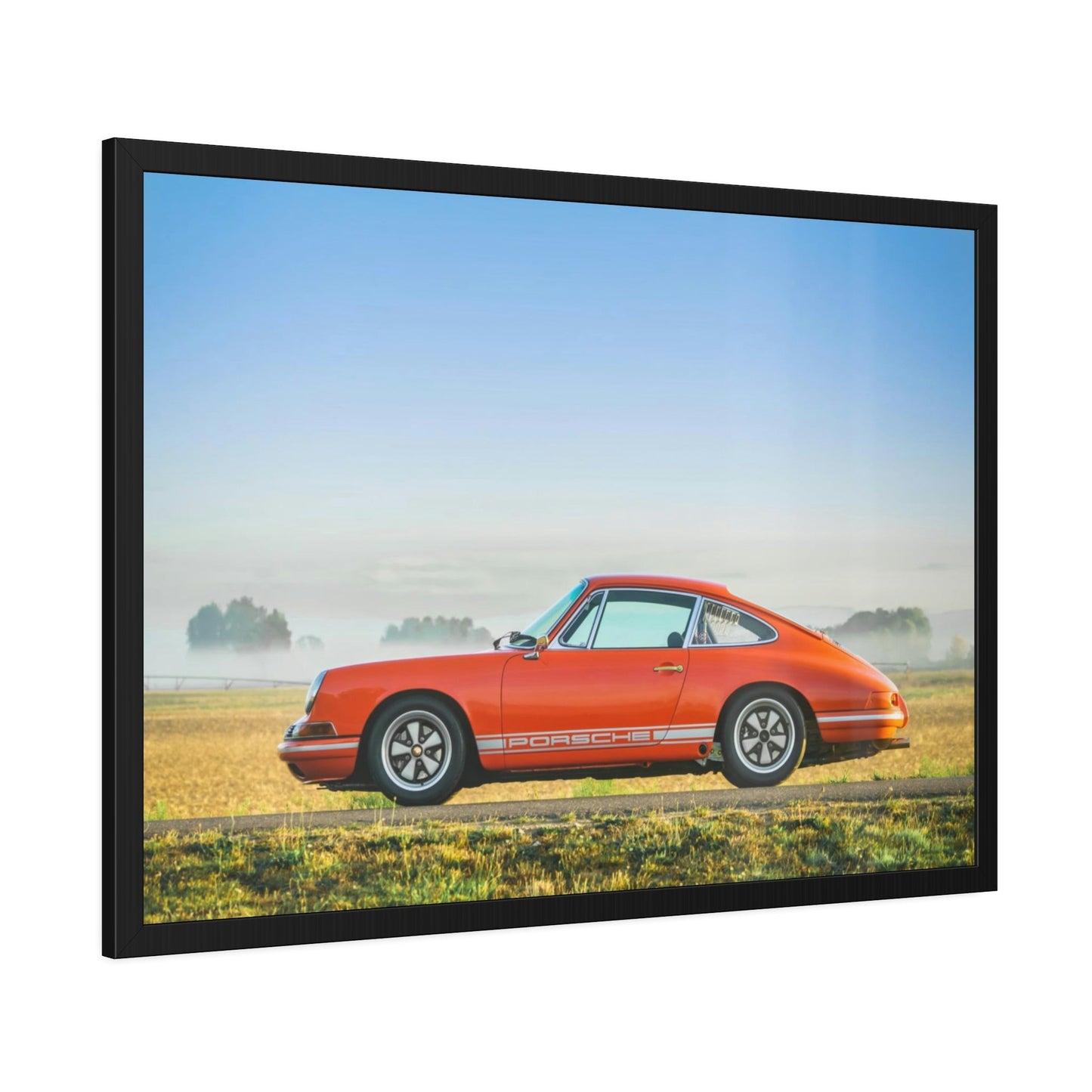 Porsche's Timeless Beauty: Wall Art Print on Canvas & Poster