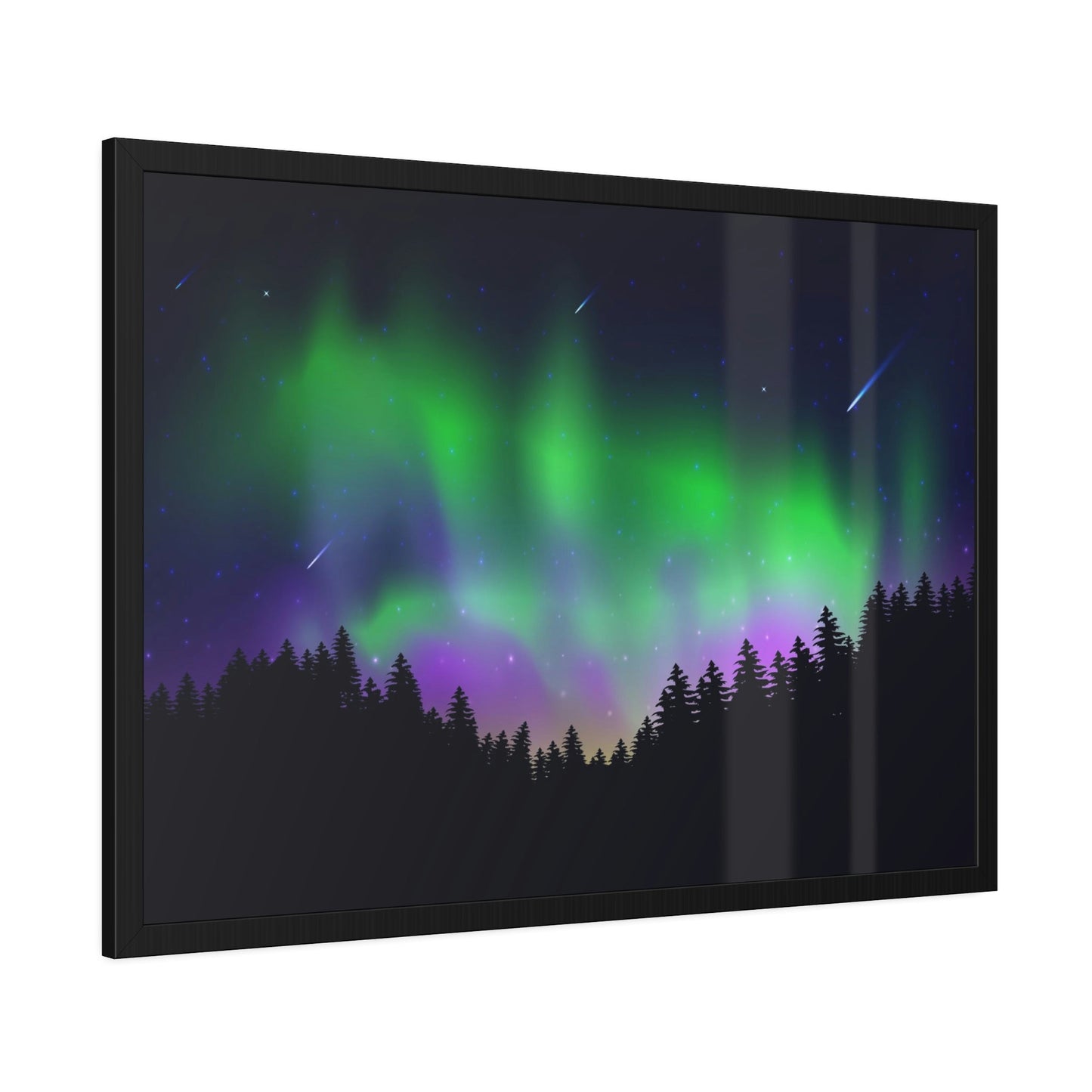 Aurora Borealis Shimmer: A Warm and Fanciful Night Sky