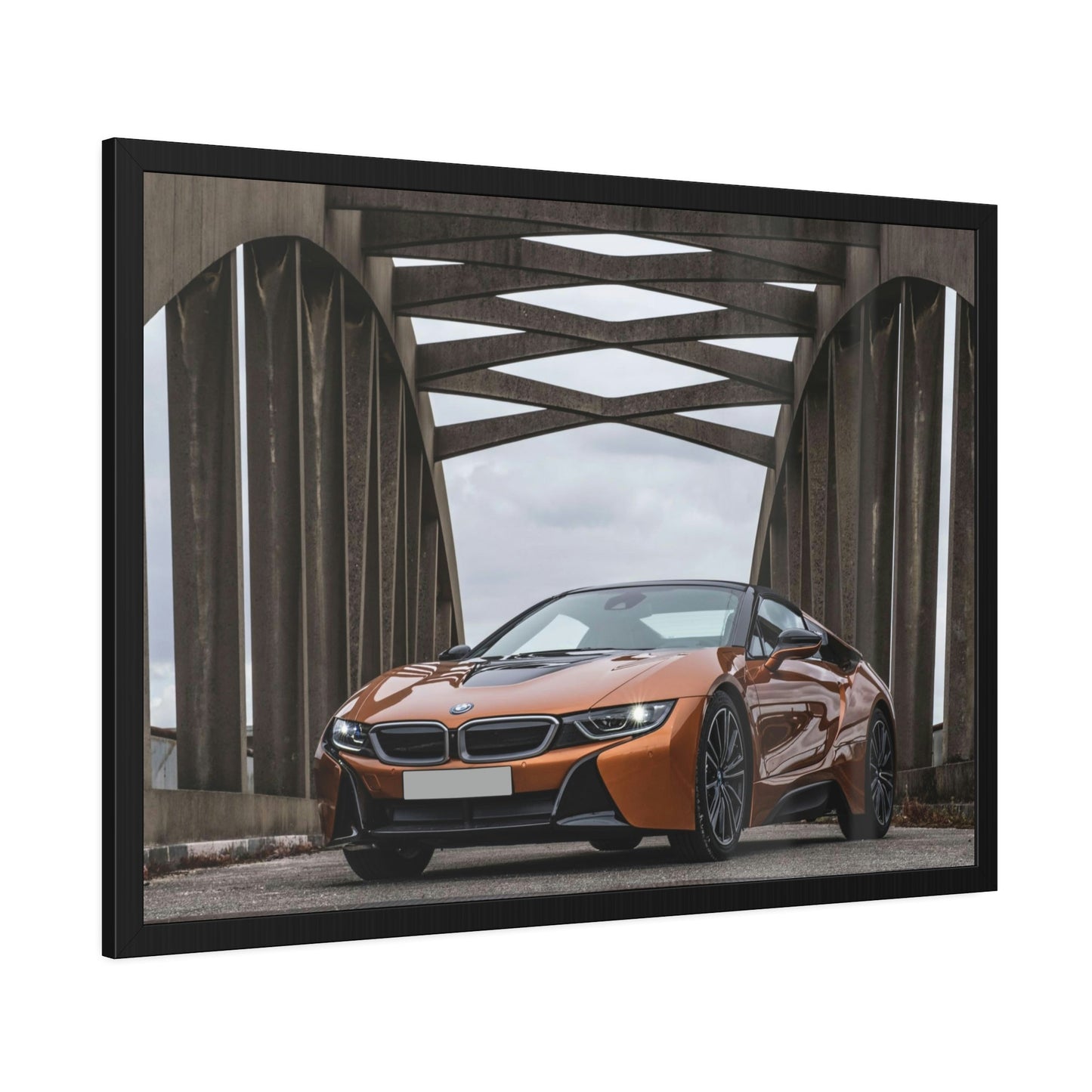 BMW's Precision and Style: Captivating Art Print on Natural Canvas & Poster