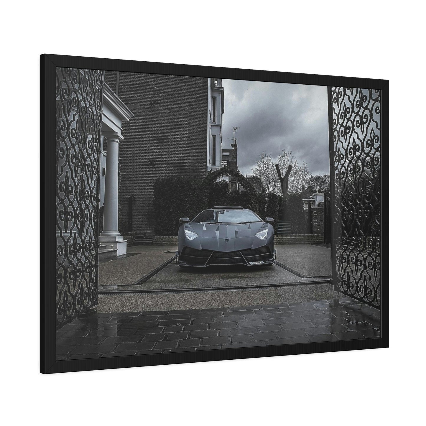 Speed Demon on Canvas & Poster: Captivating Artwork of Lamborghini