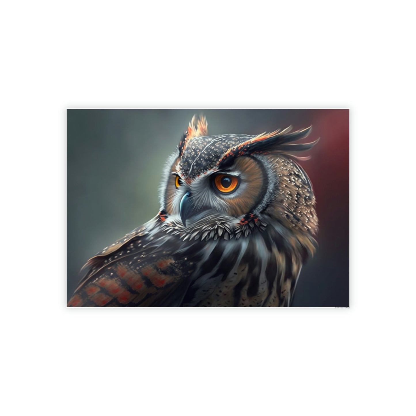 Nocturnal Wonders: A Painting of Owl