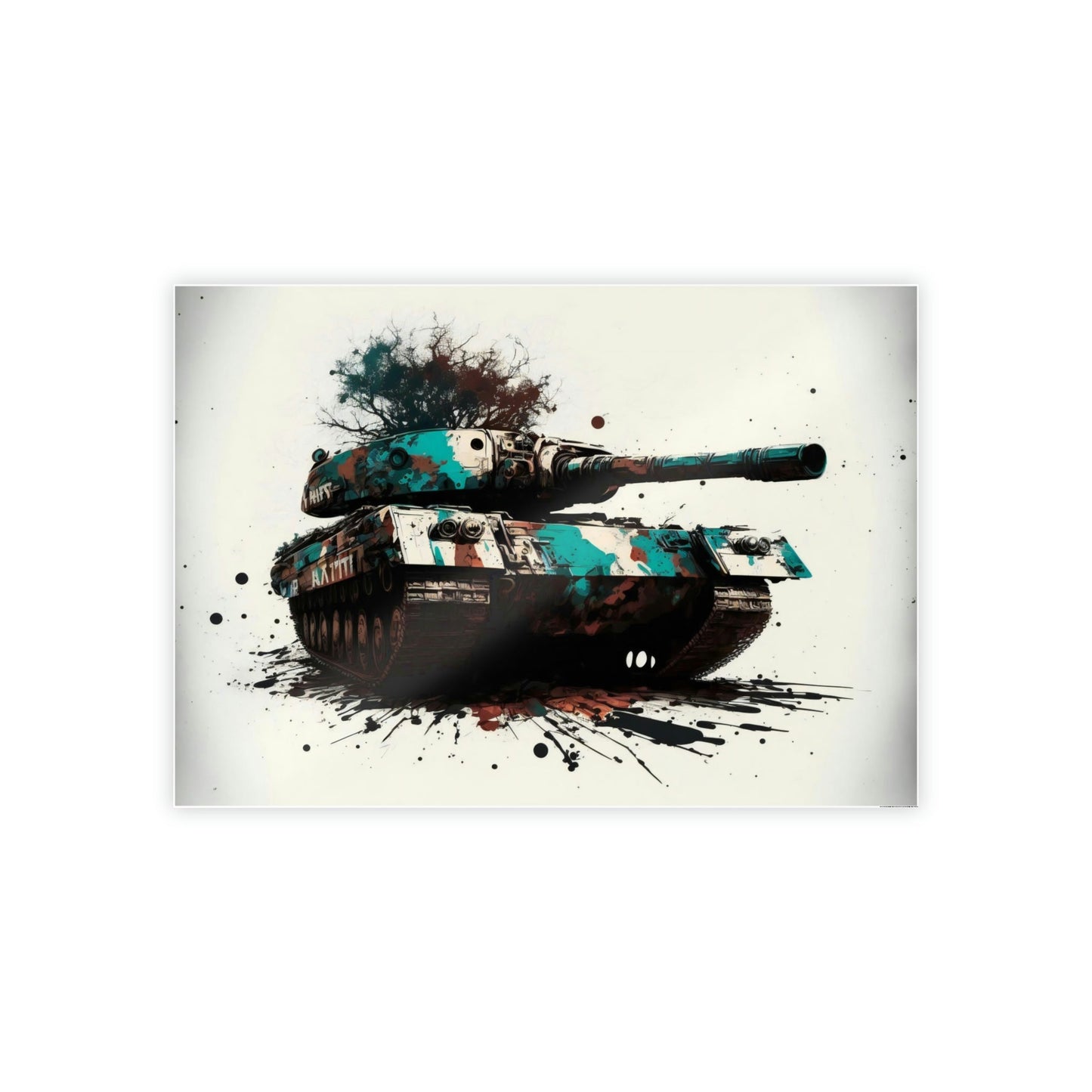 Valor Unleashed: Captivating World of Tanks Print on Canvas & Poster