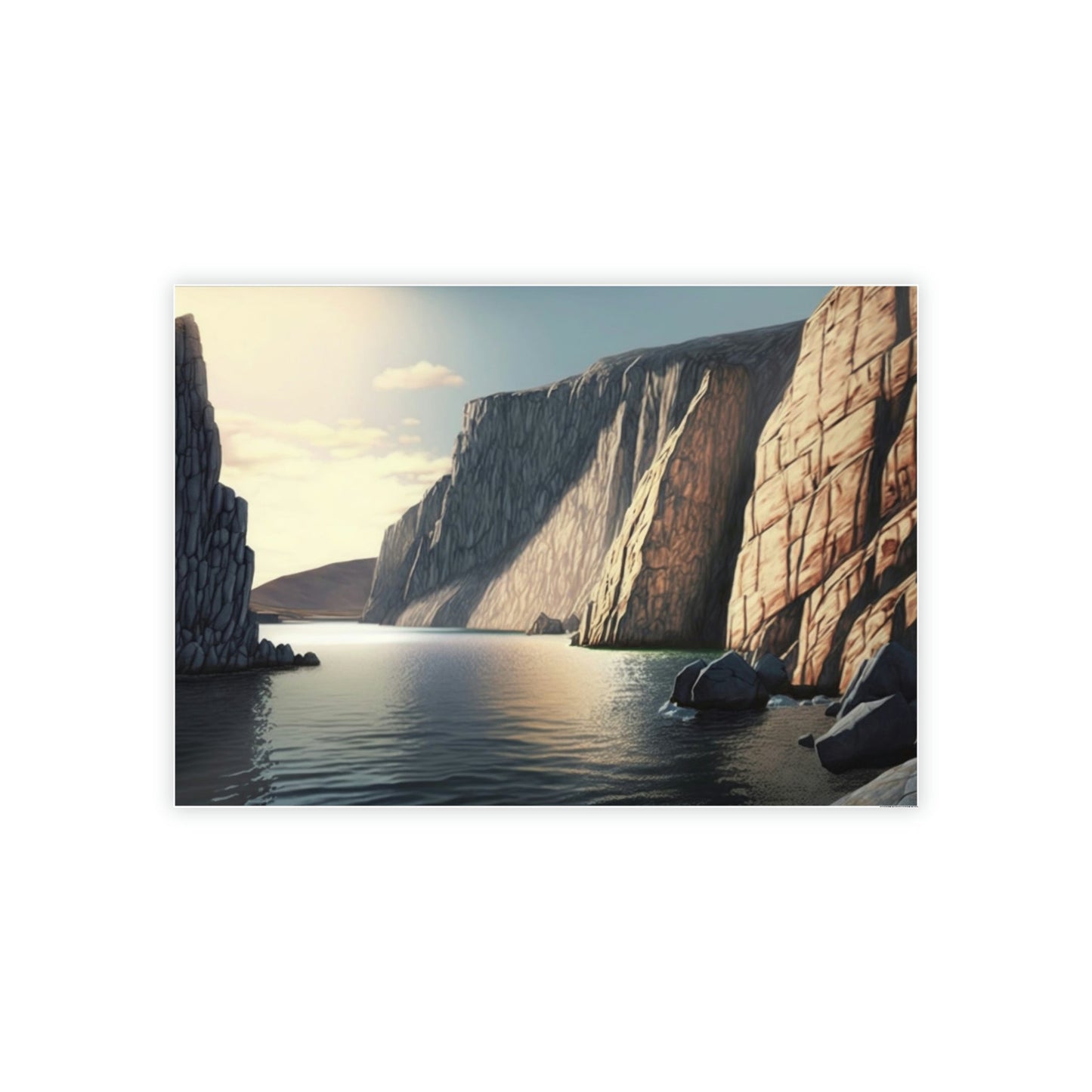 Majestic Cliffs: Natural Canvas Wall Art with Scenic Beauty