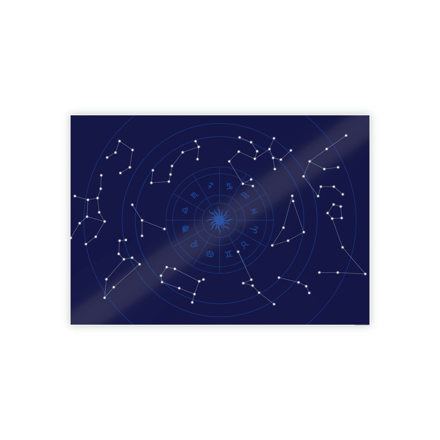 Starry Night Sky: A Natural Canvas Print of the Constellations