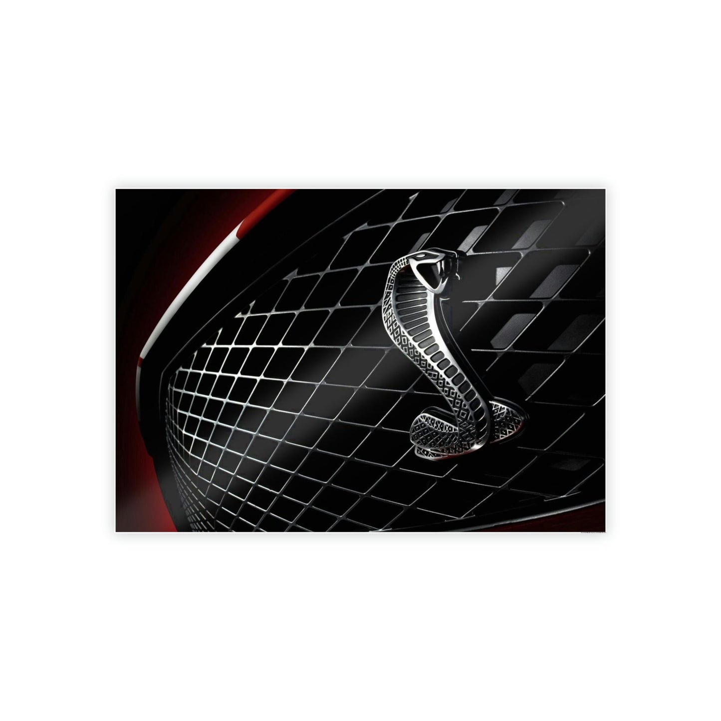 Sleek and Powerful: Mustang Sports Car Art on Canvas for Modern Interiors