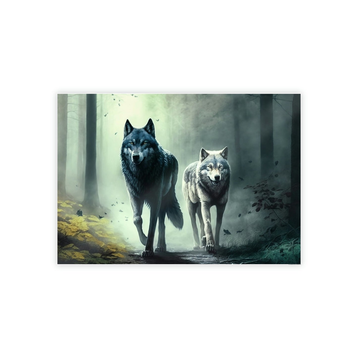 Spirit of the Wild: Fierce Wolfs in Action