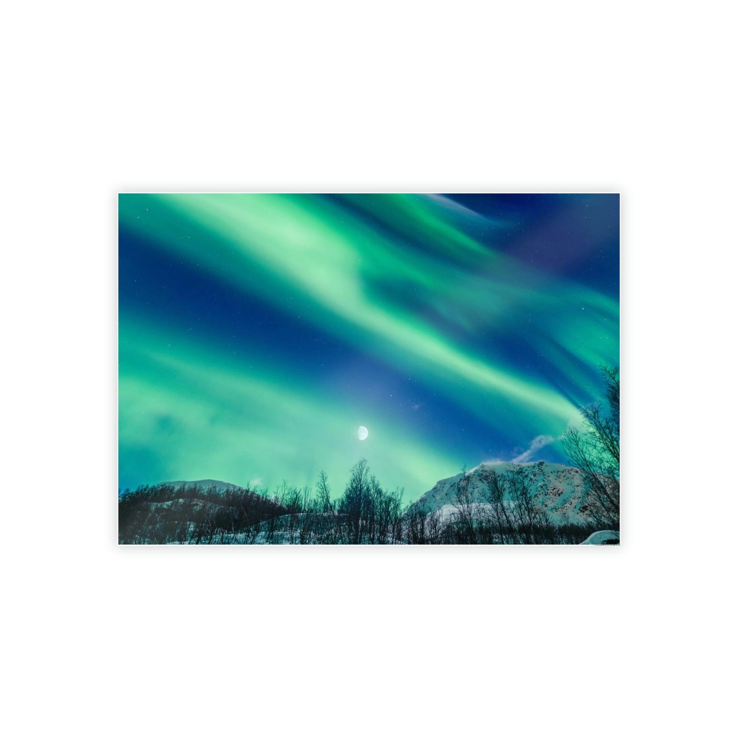 Aurora Borealis Magic: High-Quality Print on Canvas for Your Wall