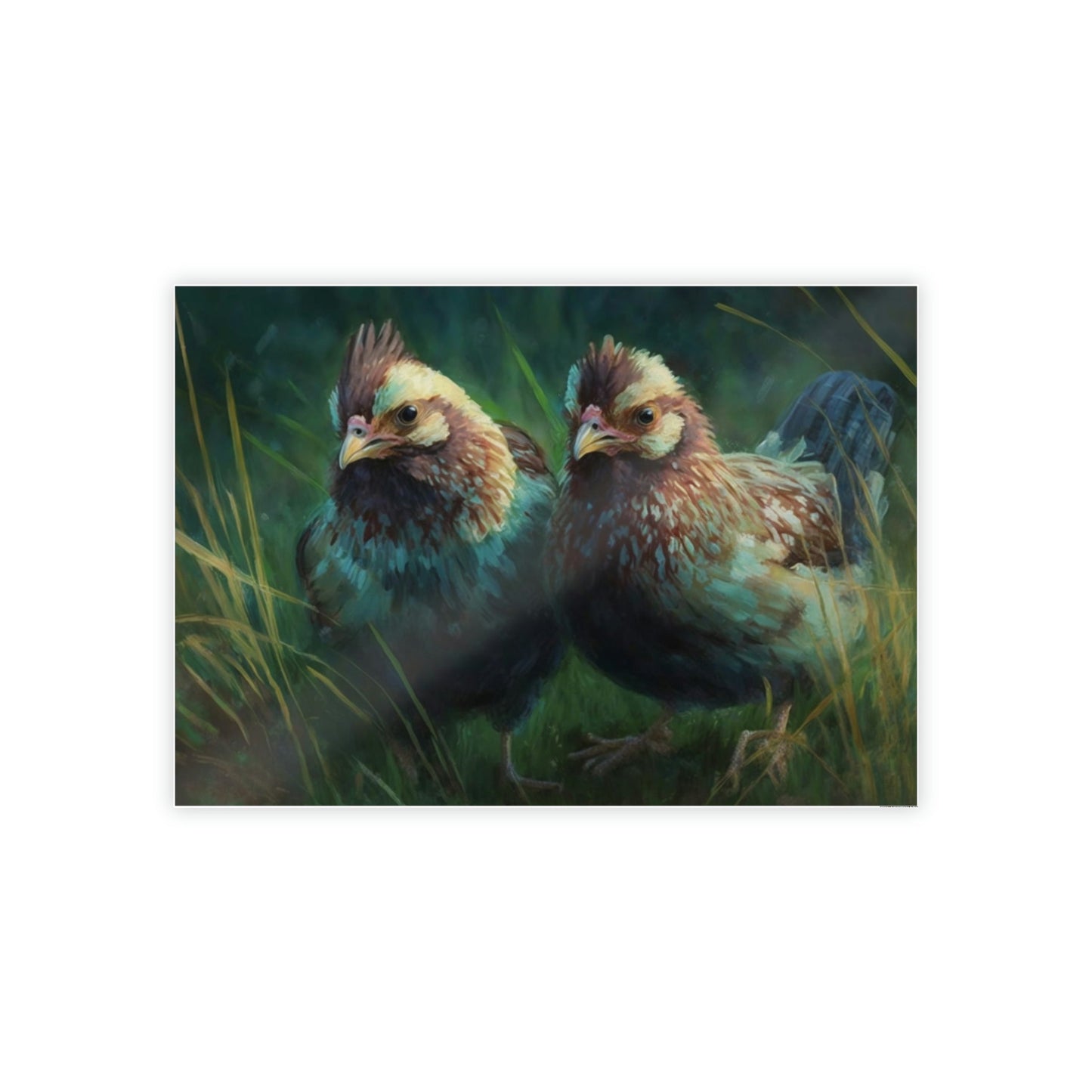Fluffy Chickens: Canvas Art with Soft and Adorable Baby Chicks