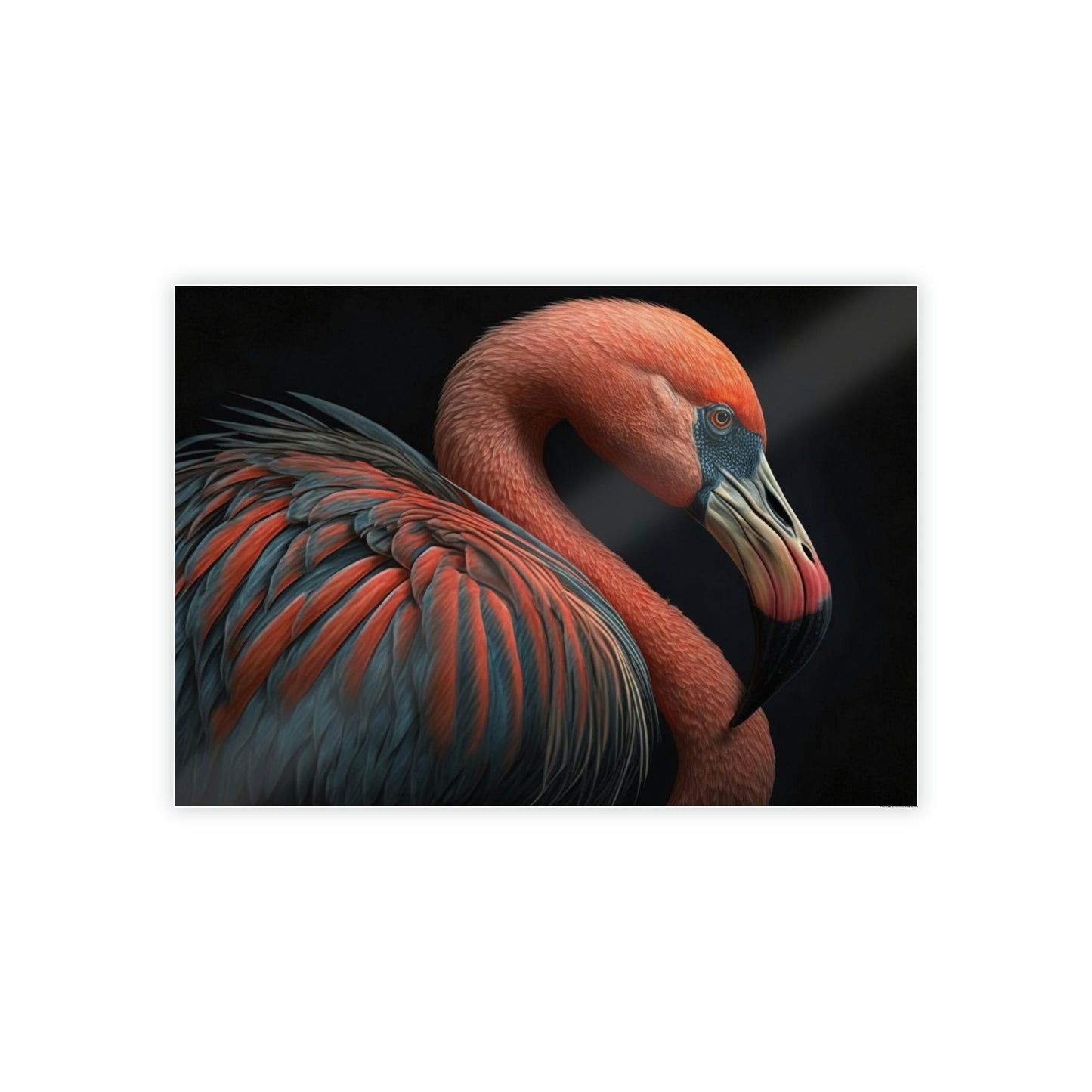 The Elegant Flamingo: Framed Canvas & Poster of Graceful Flamingos