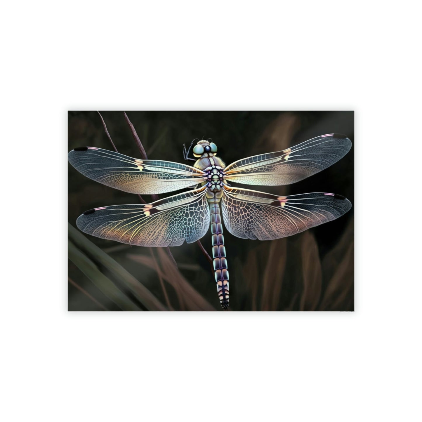 Dragonfly Delight: A Natural Canvas Print of Beautiful Insects