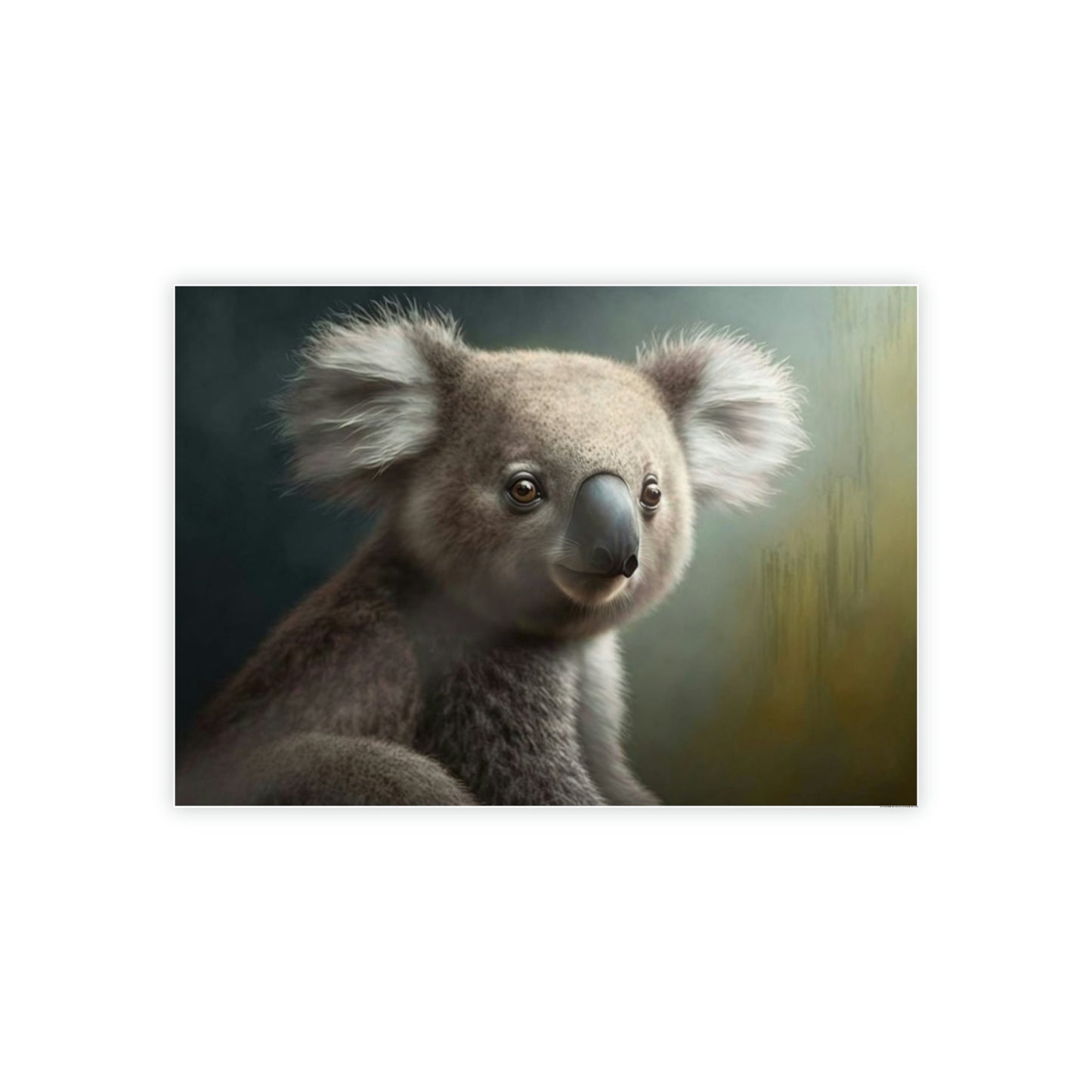 The Koala's Secret World: An Intriguing Painting on Canvas