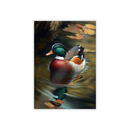 Reflections of Nature: An Artistic Rendering of Ducks