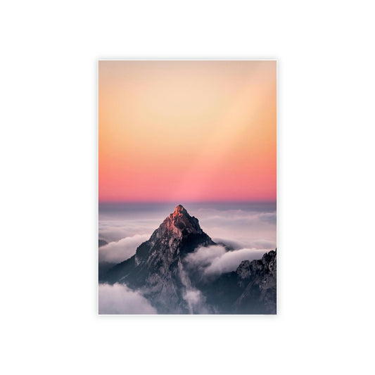 The Majestic Beauty of Mountains: An Interpretation on Canvas