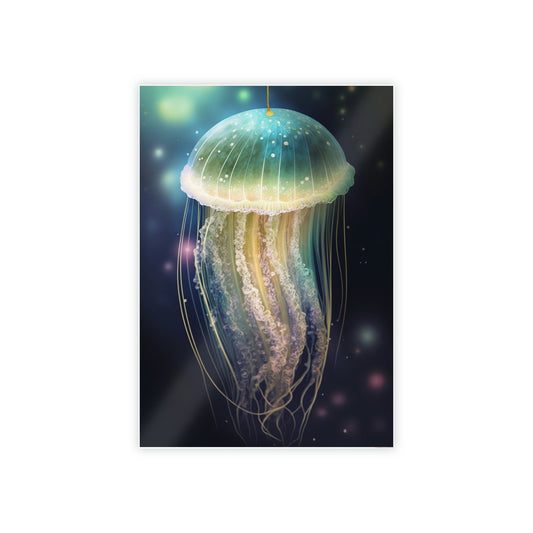 Jellyfish Dreams: Natural Canvas & Poster Masterpiece of Underwater Life