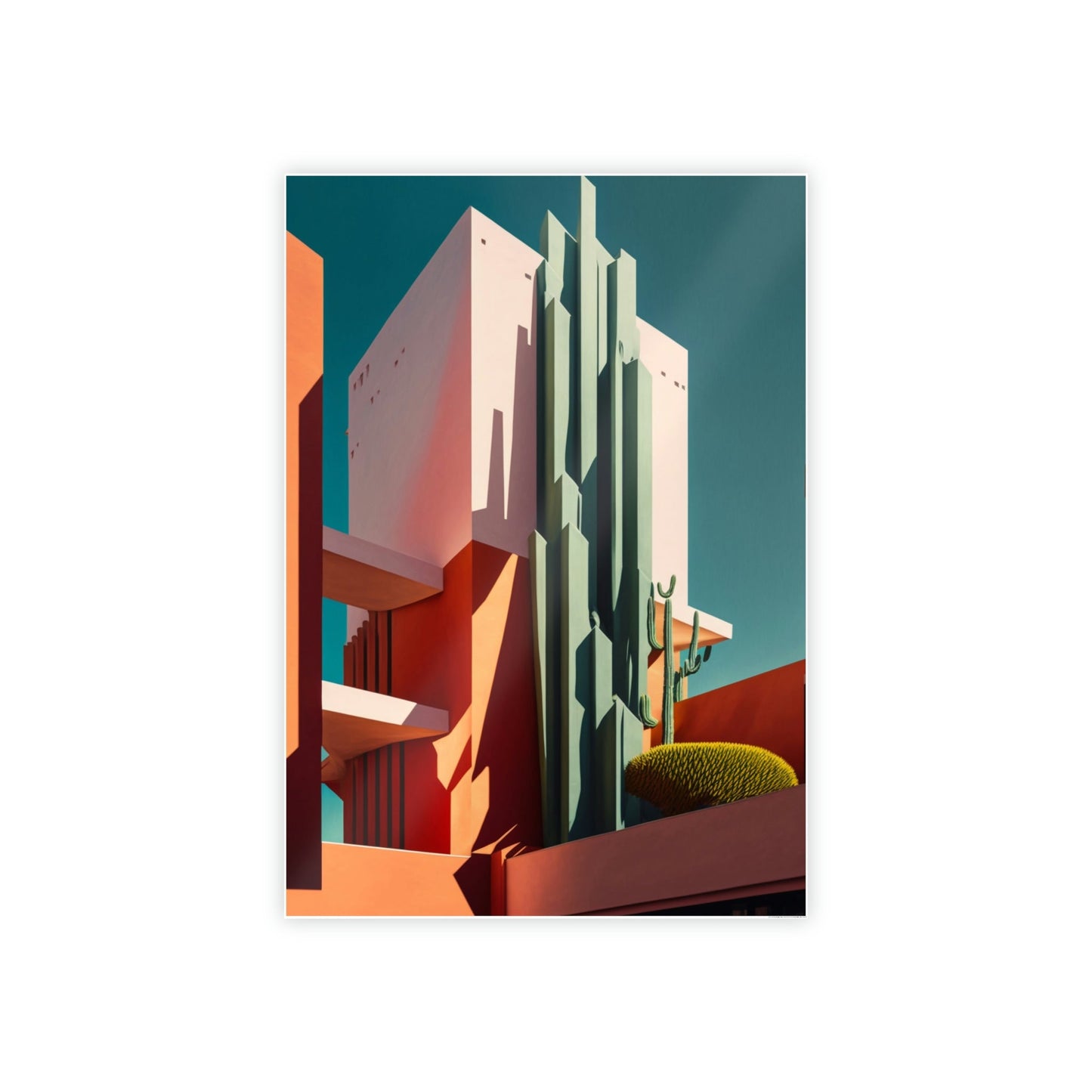 Urban Geometry on Natural Canvas & Poster: Art Print of Modern Architecture